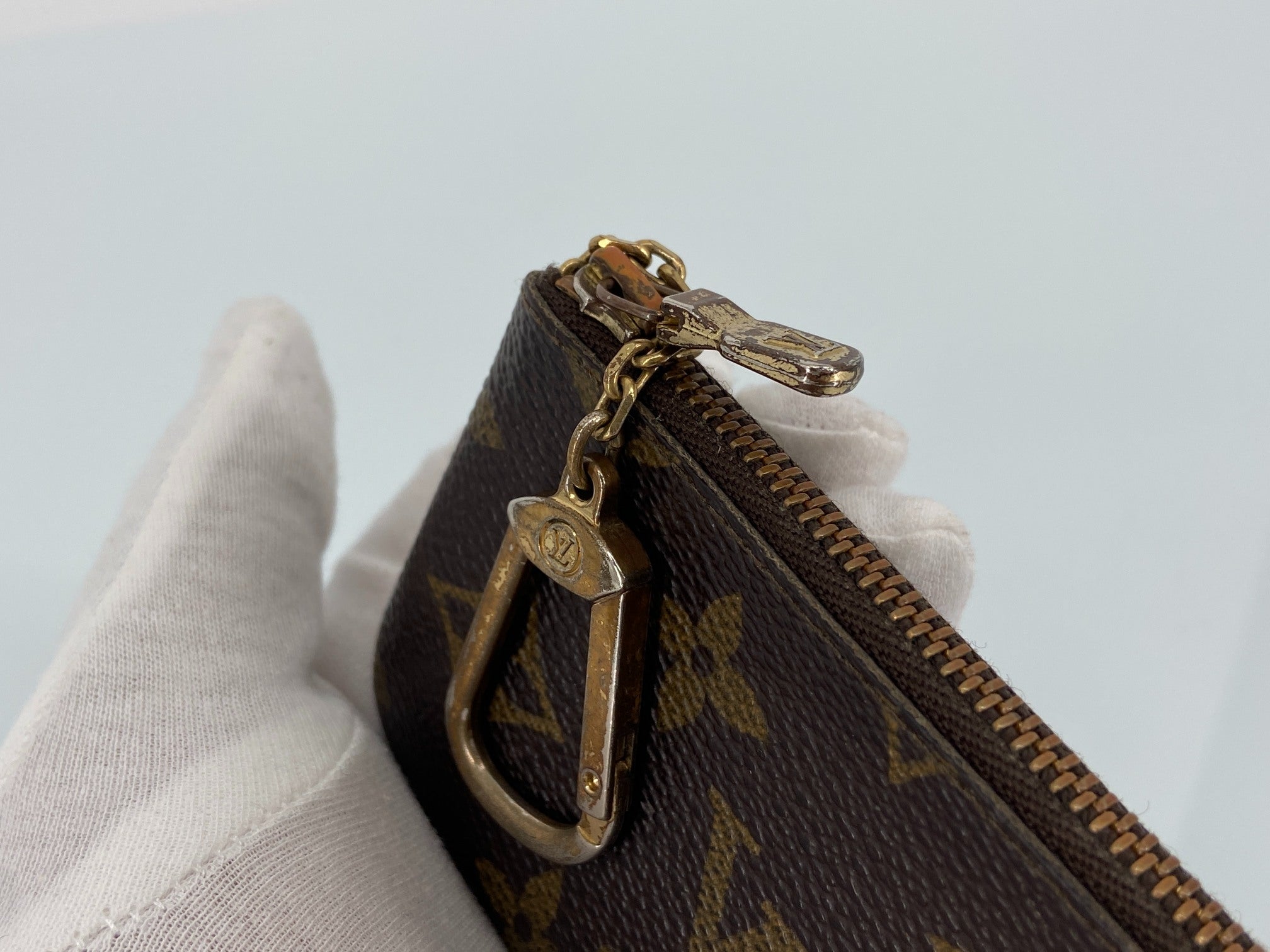 Louis Vuitton Pochette Cles Key Pouch Monogram Canvas