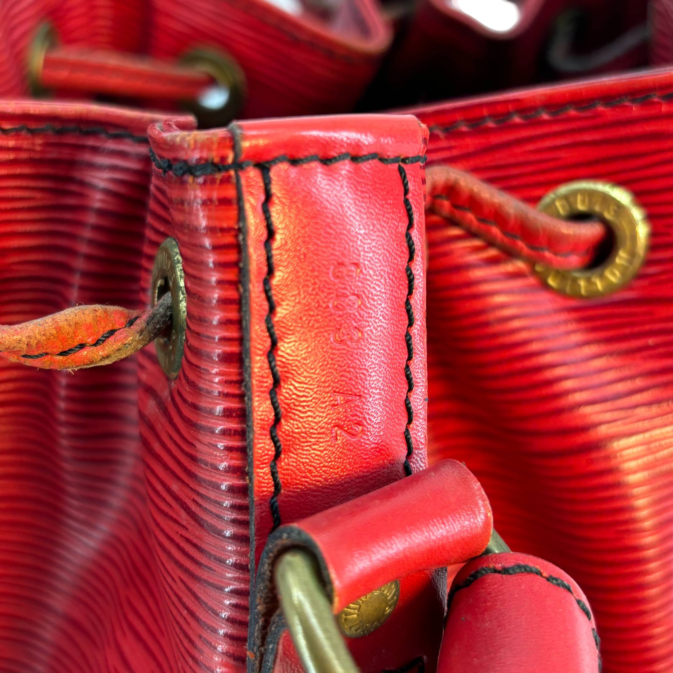 Louis Vuitton Sac Noé Petit Red Epi Leather