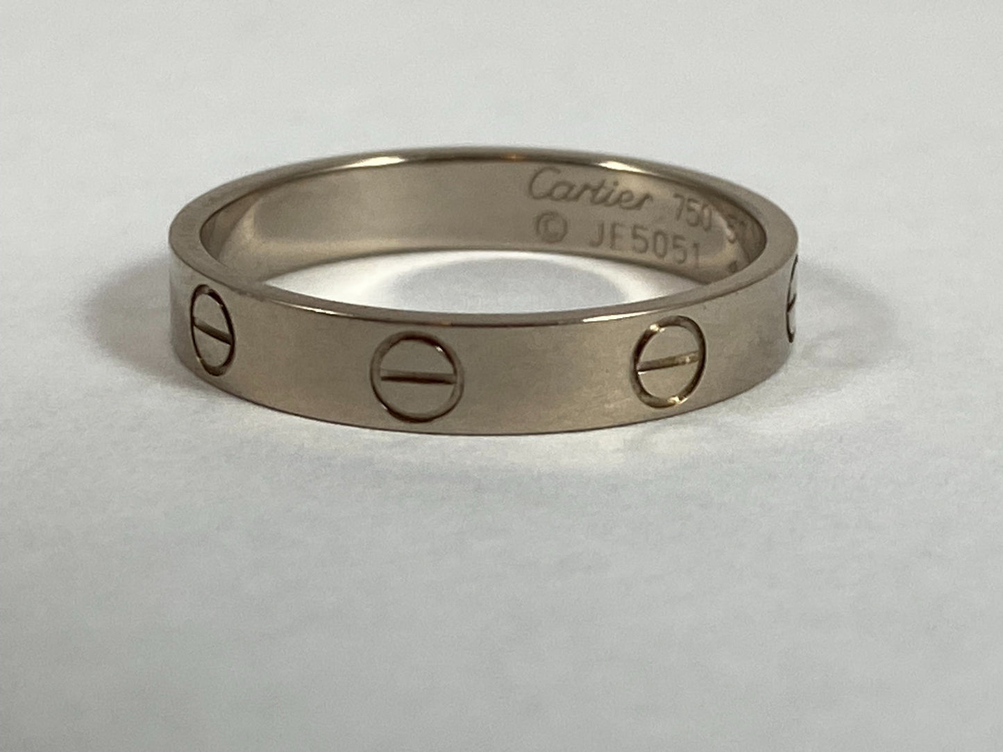 Cartier Love Ring White Gold Size 57