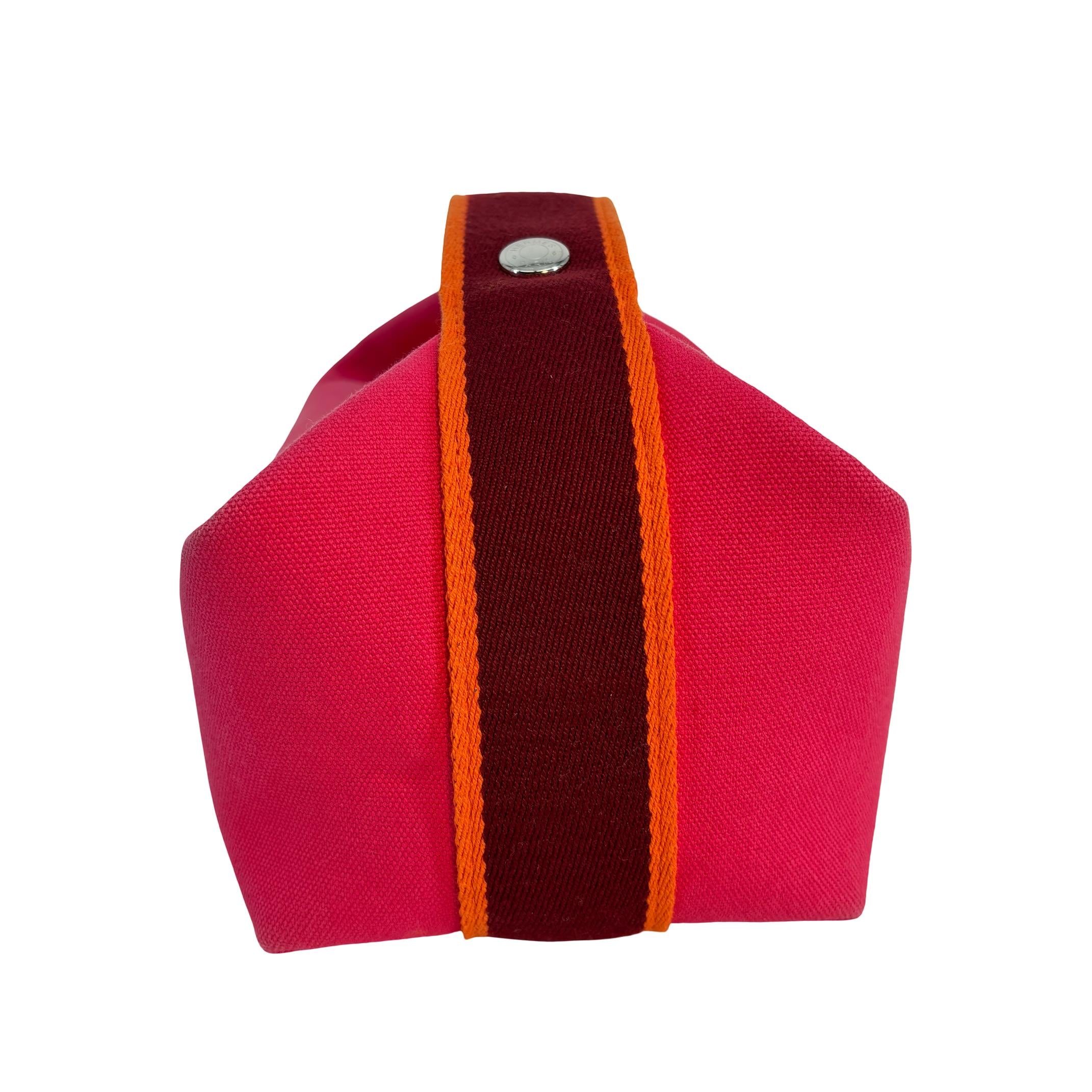 Hermés Bride-à-Brac Pouch PM Pink Cotton