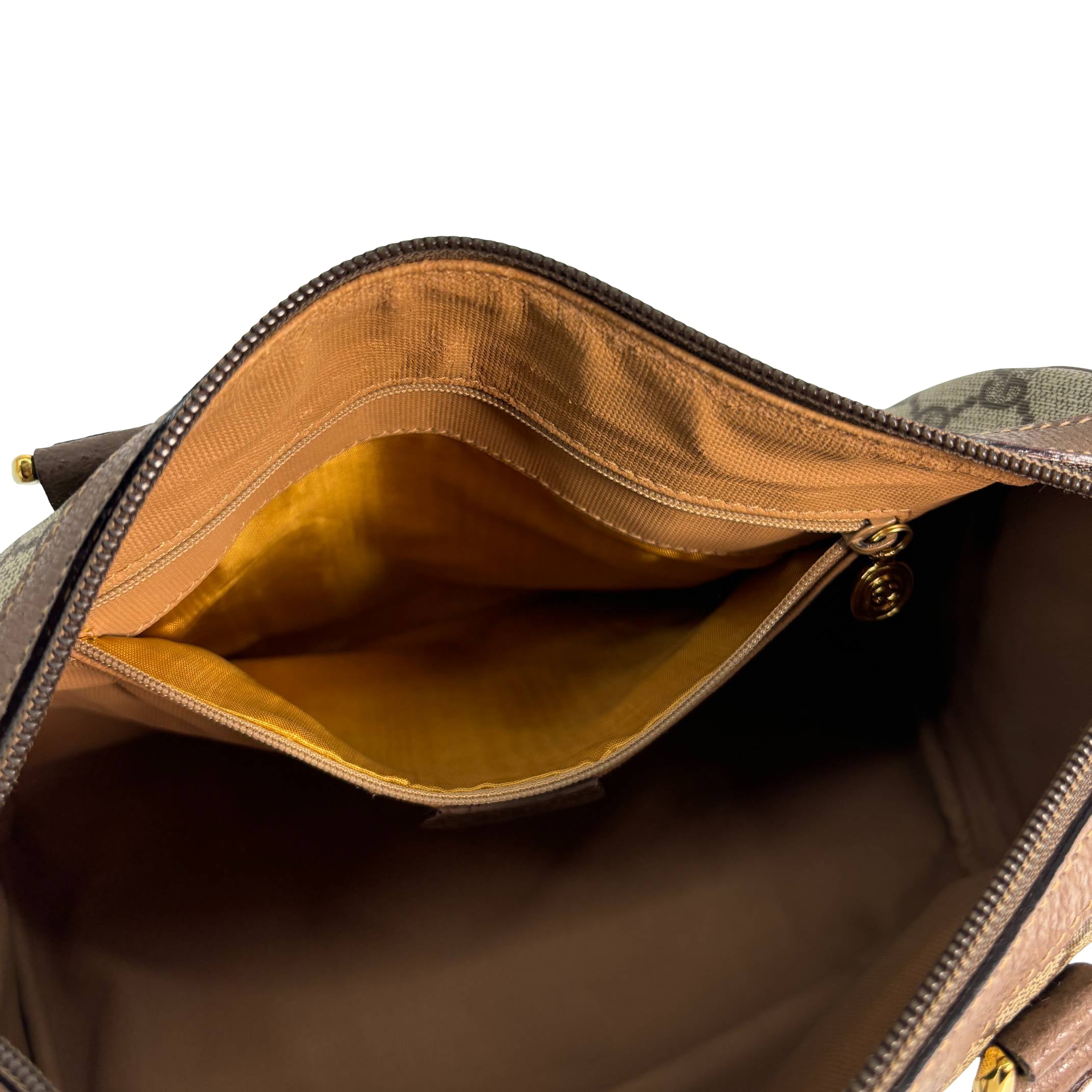 Gucci Sherry Web Handbag Beige GG Supreme Monogram