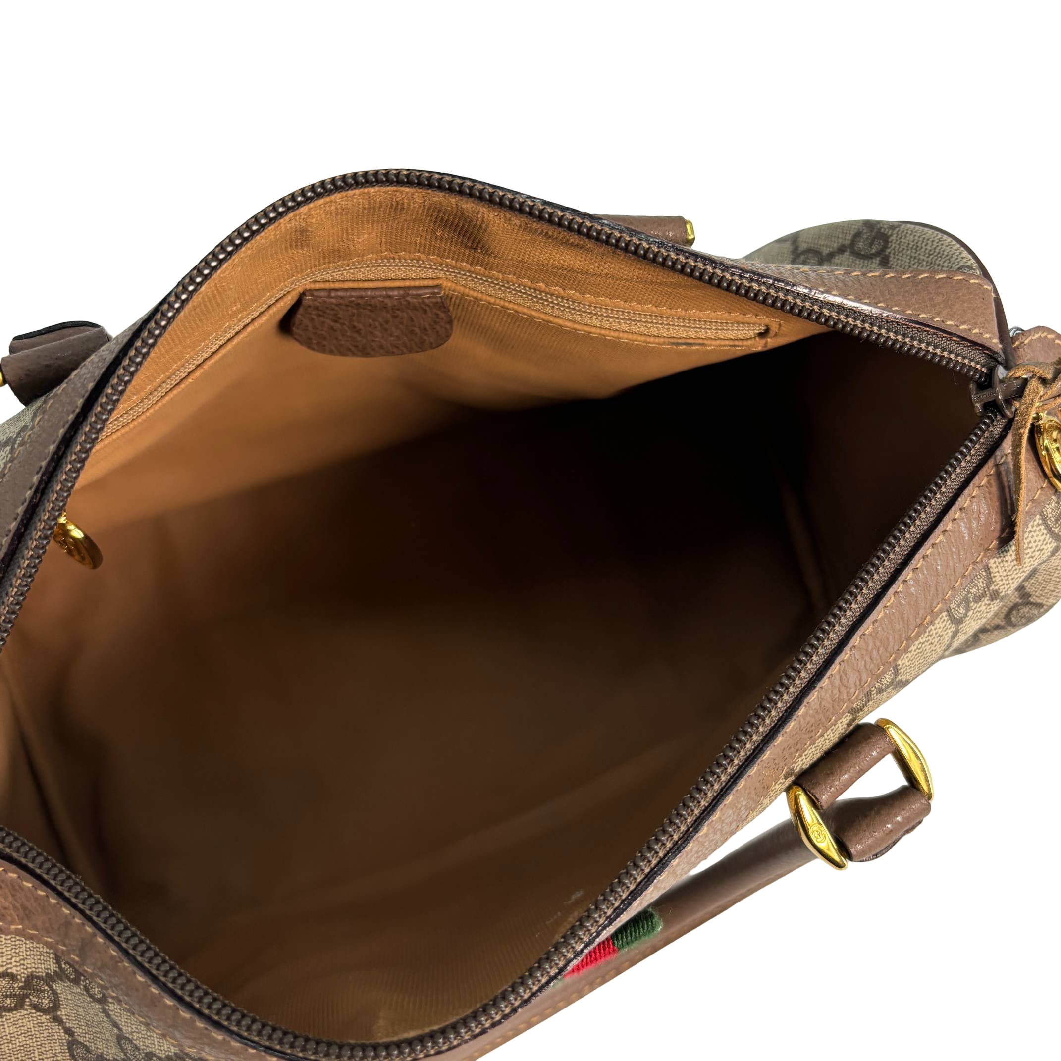 Gucci Sherry Web Handbag Beige GG Supreme Monogram