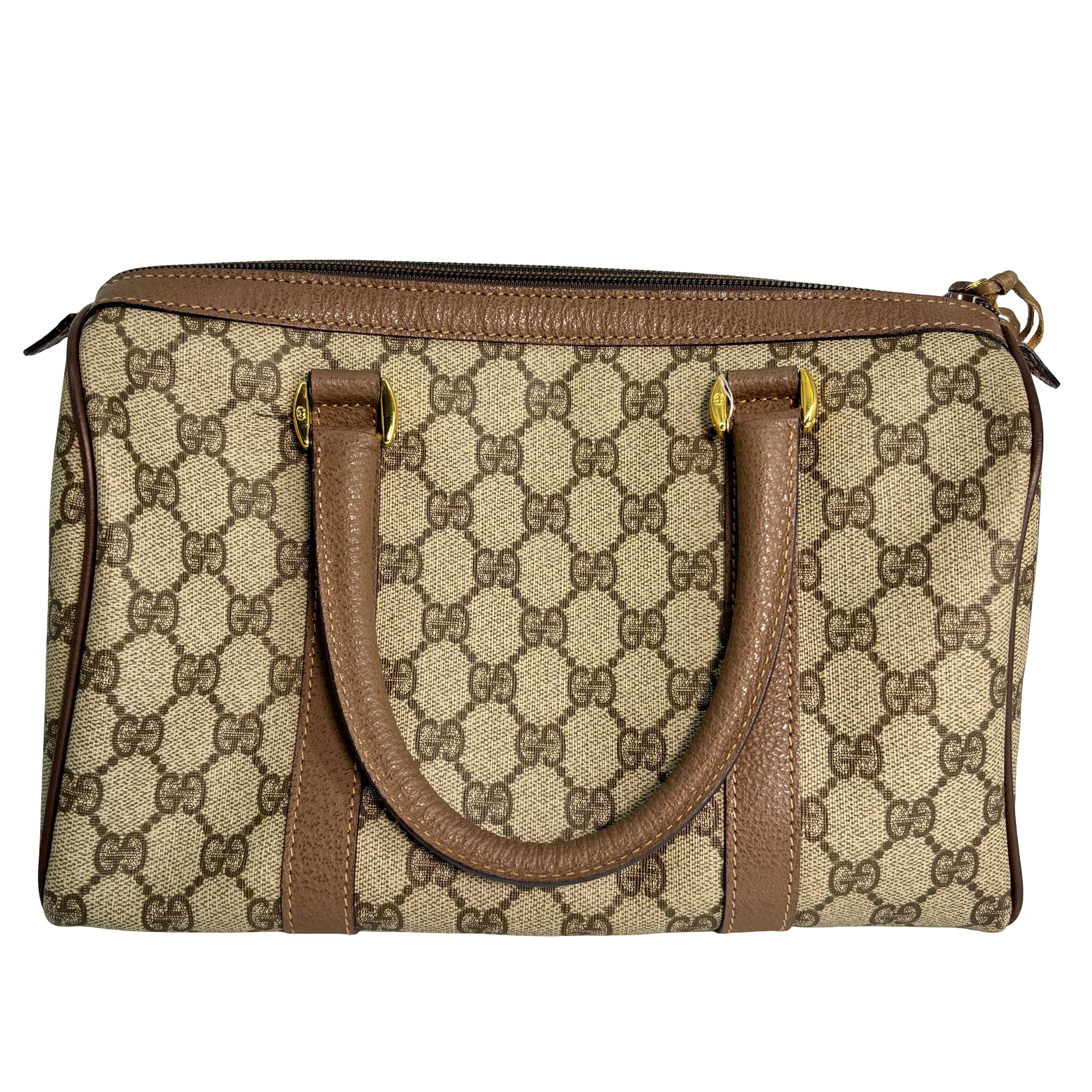 Gucci Sherry Web Handbag Beige GG Supreme Monogram