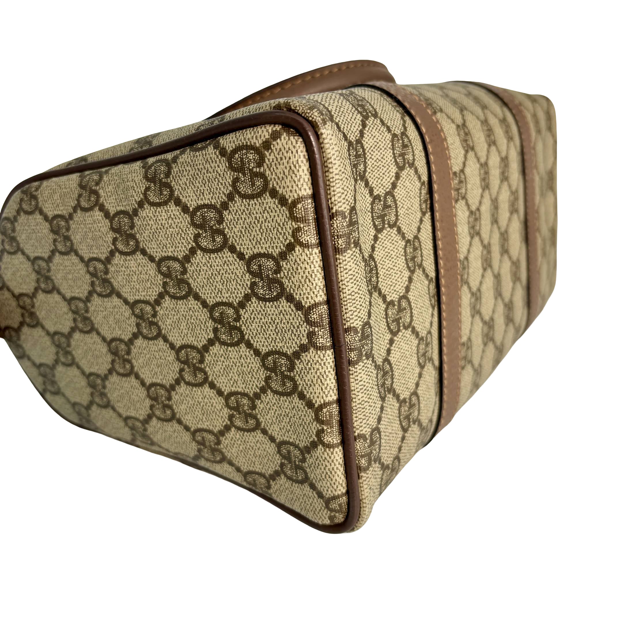 Gucci Sherry Web Handbag Beige GG Supreme Monogram