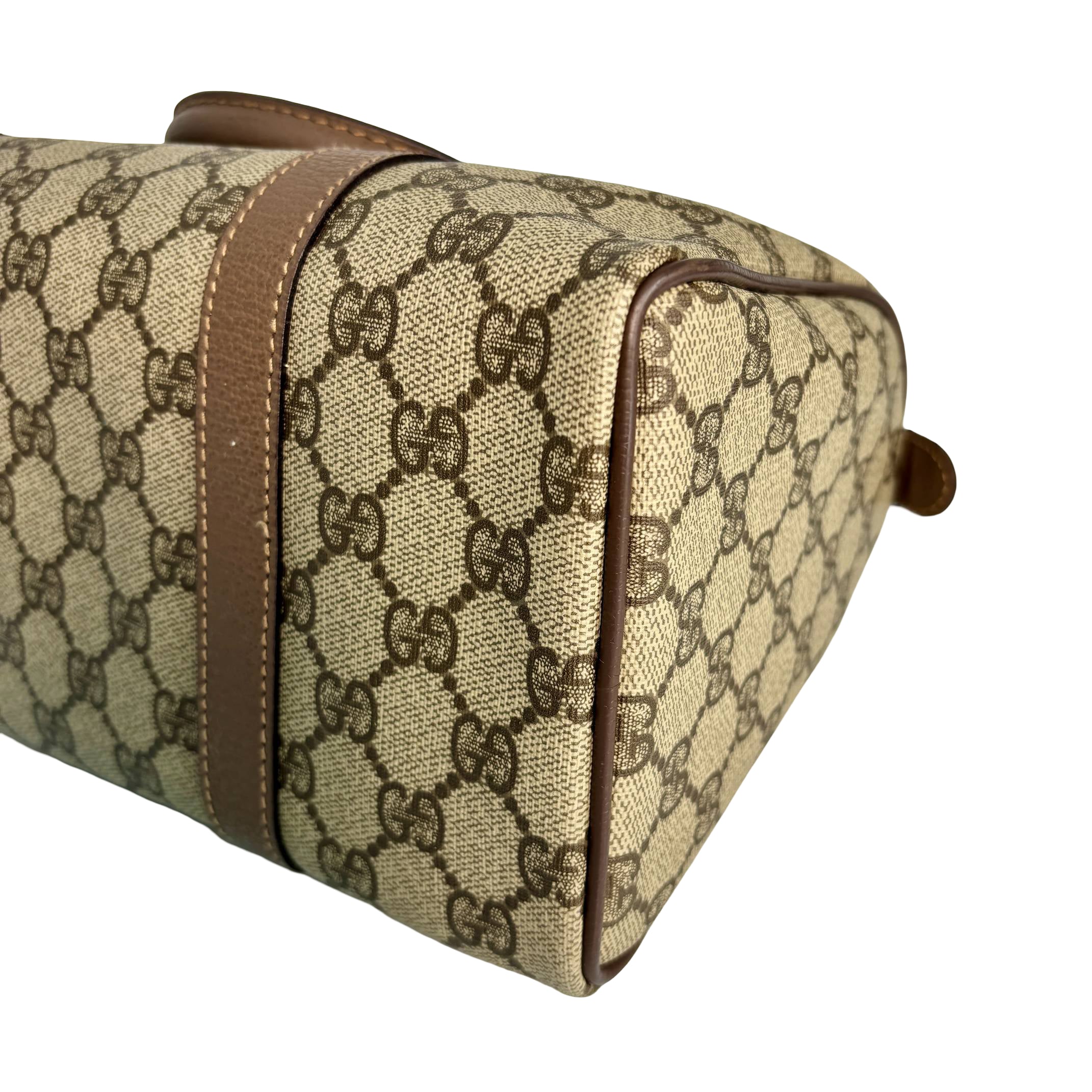 Gucci Sherry Web Handbag Beige GG Supreme Monogram