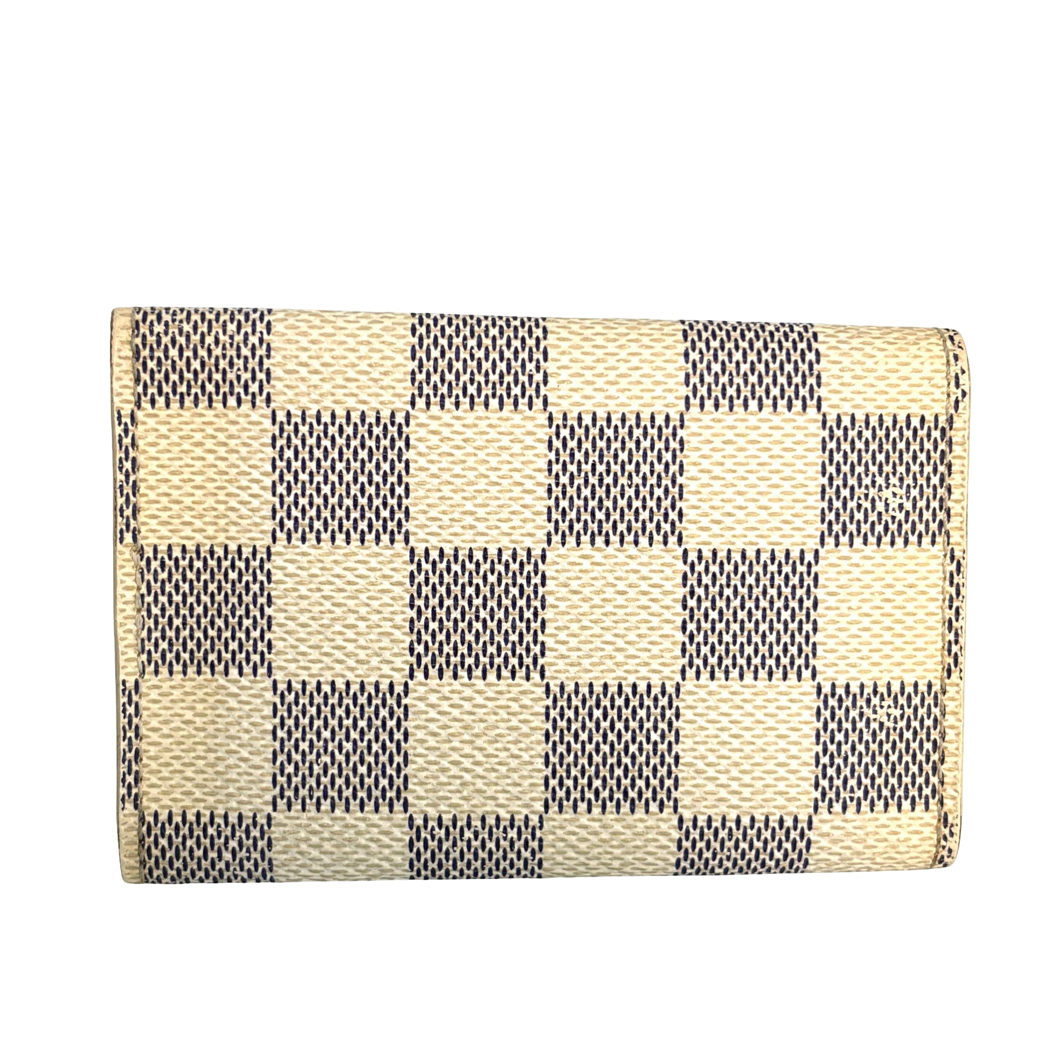 Louis Vuitton 6 Key Holder Damier Azur Canvas