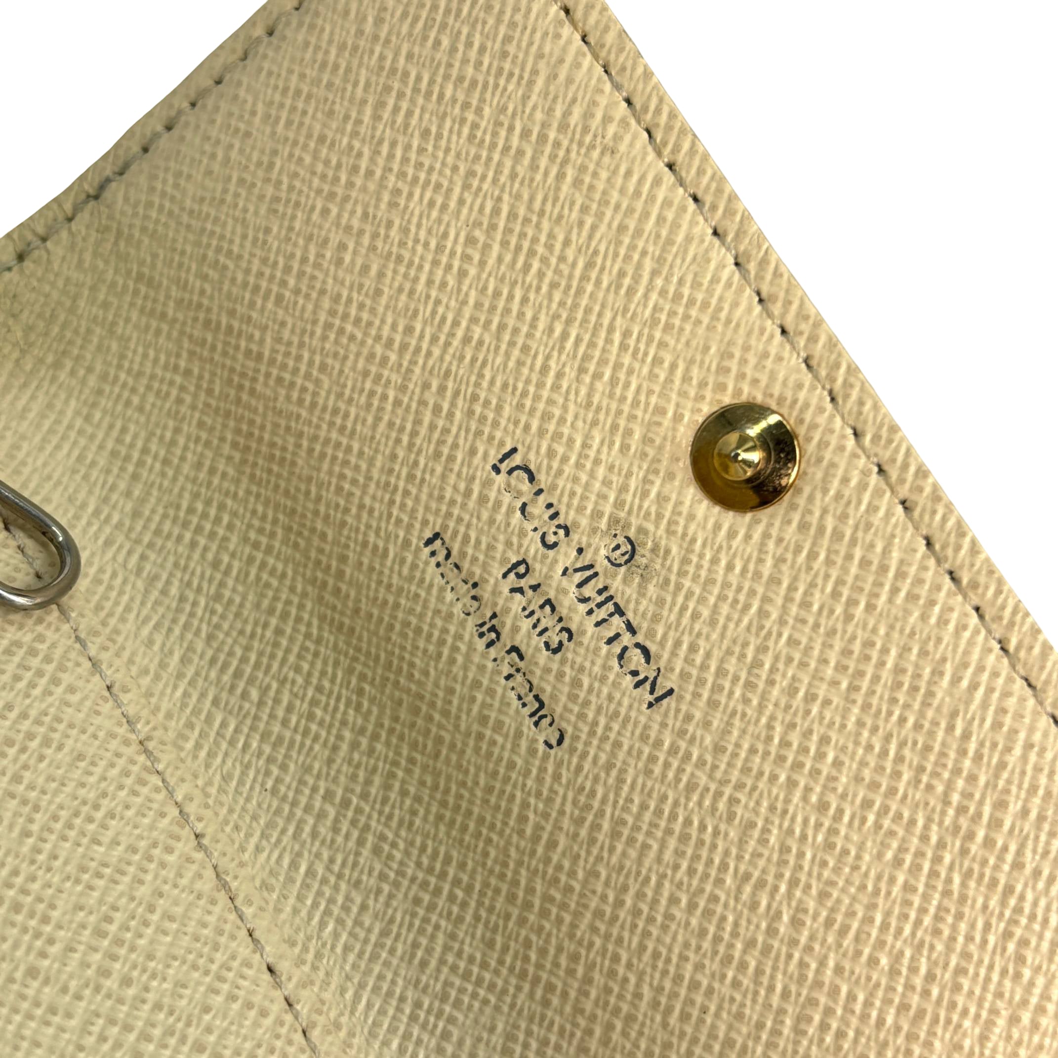 Louis Vuitton 6 Key Holder Damier Azur Canvas