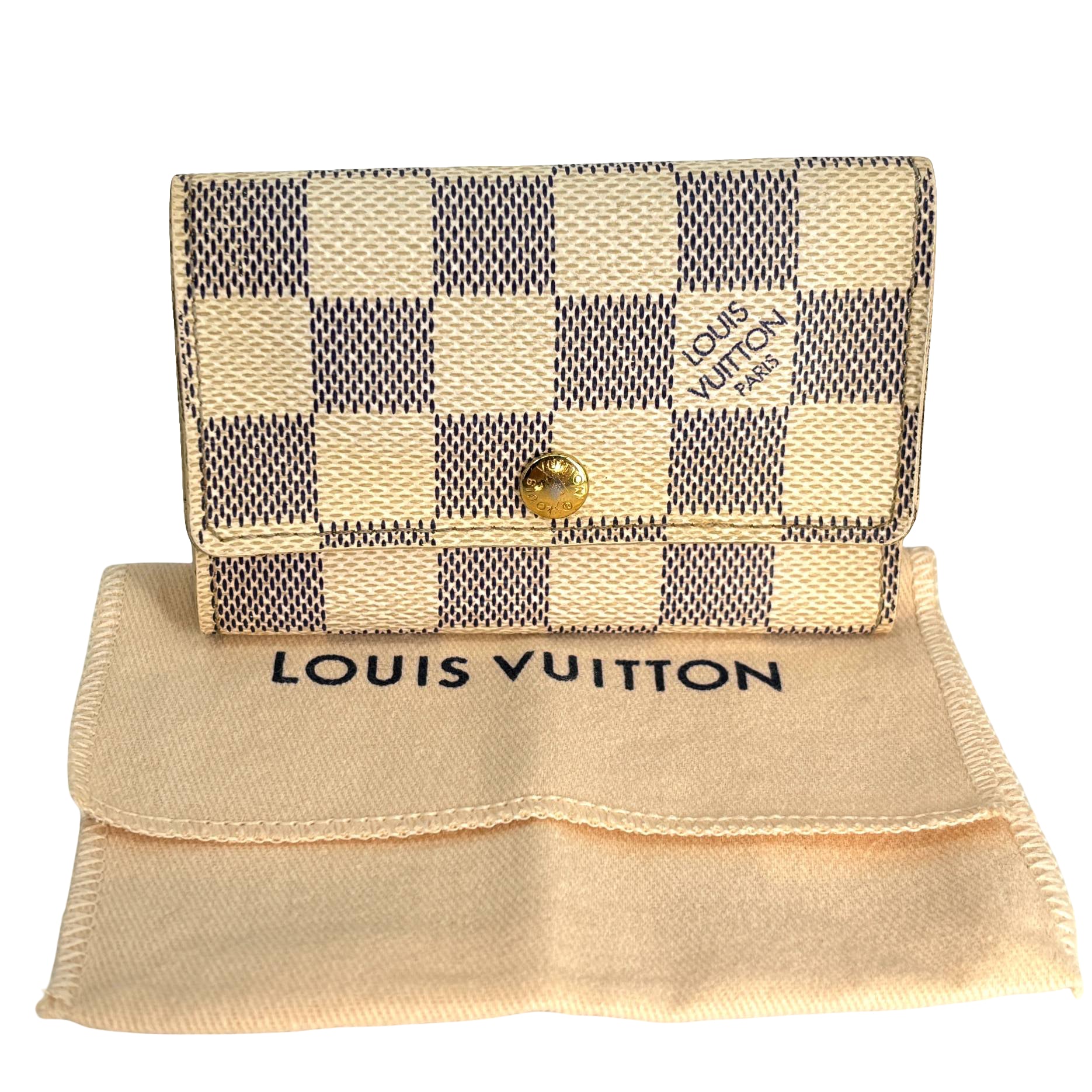 Louis Vuitton 6 Key Holder Damier Azur Canvas