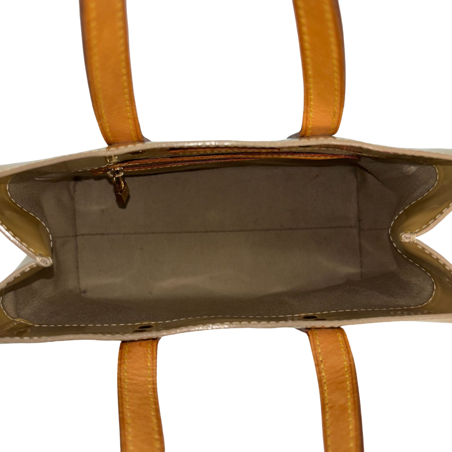 Louis Vuitton Reade PM Beige Vernis Leather