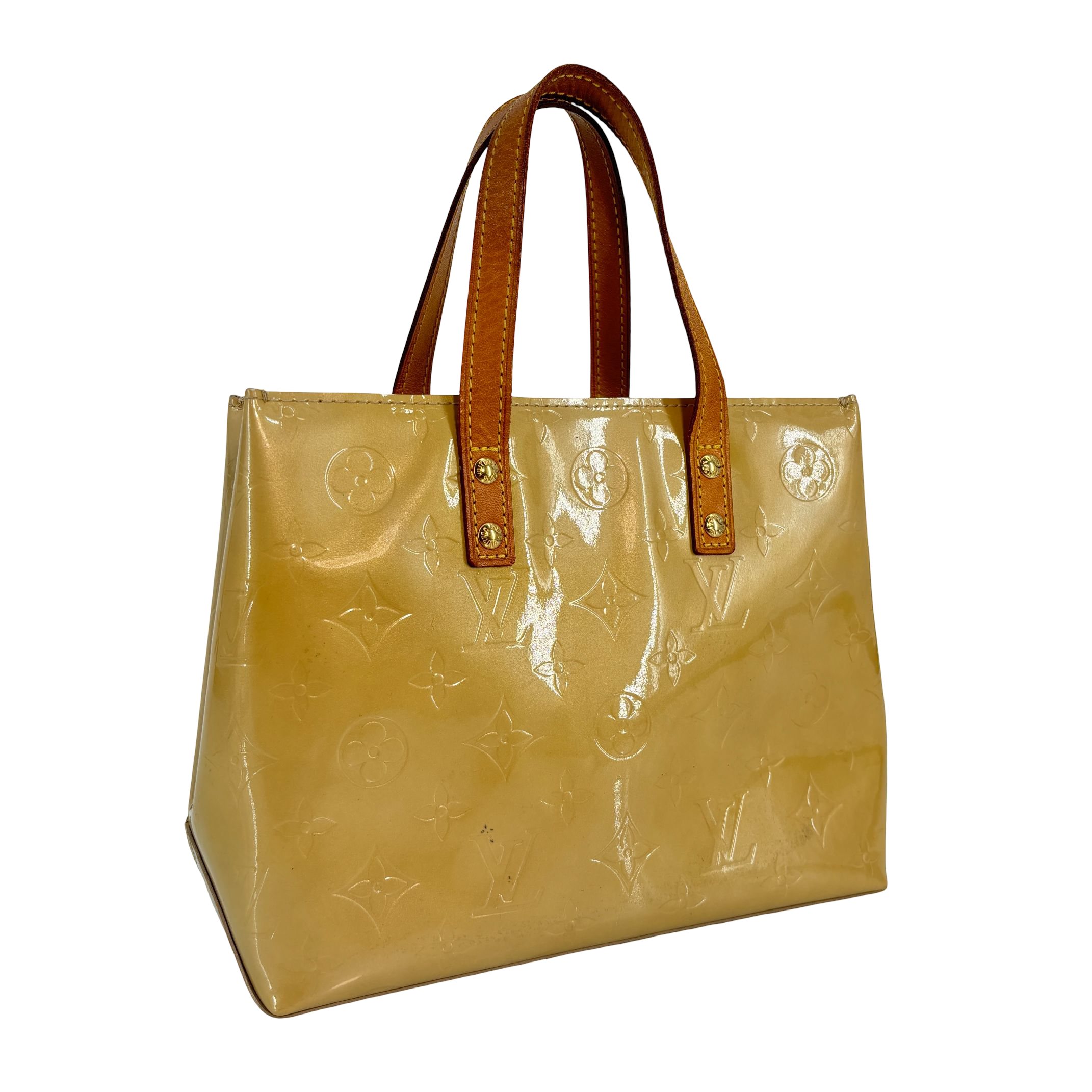 Louis Vuitton Reade PM Beige Vernis Leather