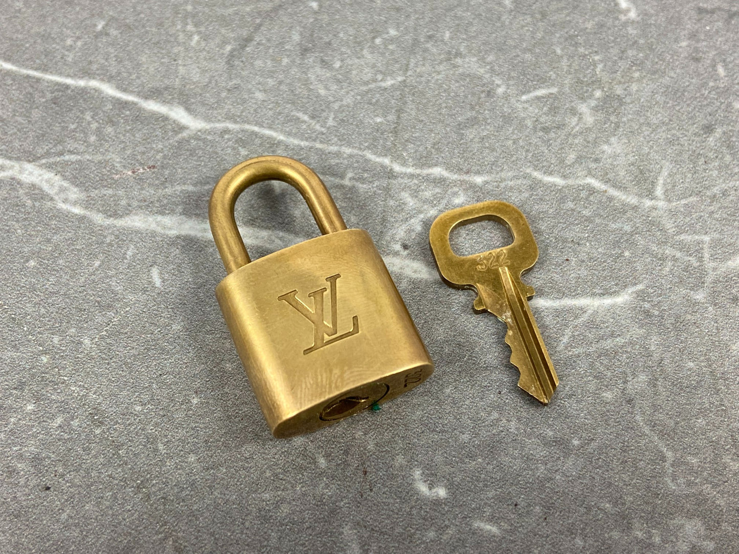 Louis Vuitton Lock Gold Tone No. 322