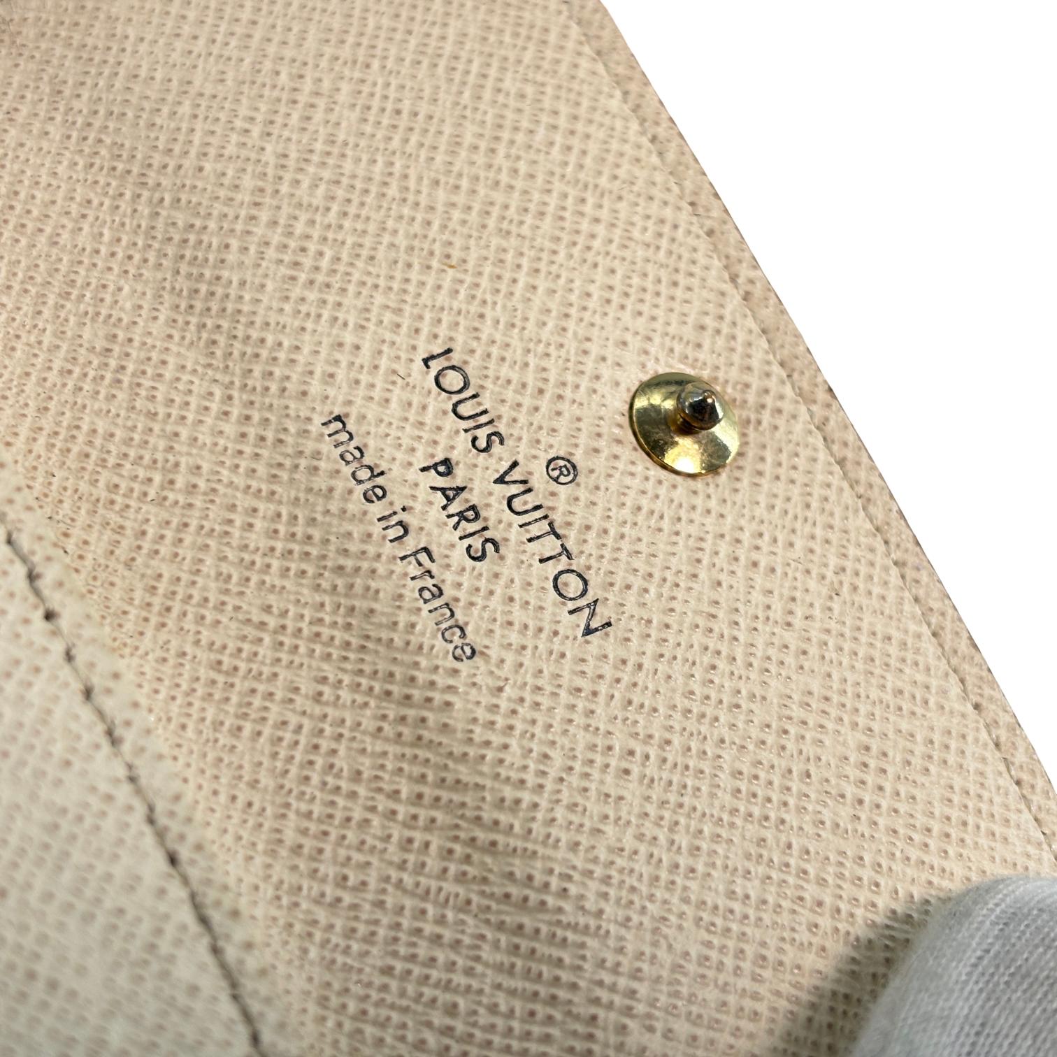 Louis Vuitton 4 Key Holder Damier Azur Canvas