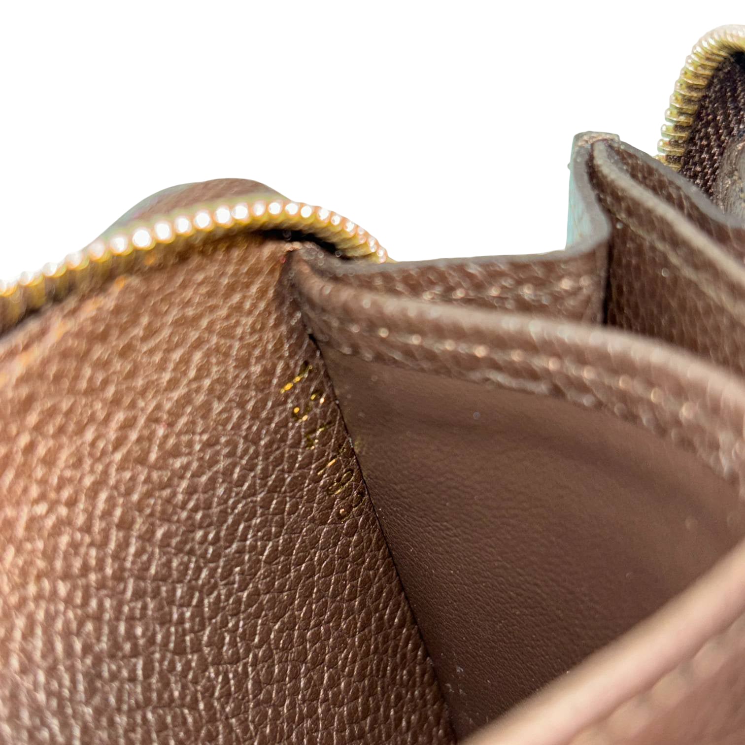 Louis Vuitton Zippy Compact Wallet Brown Monogram Empreinte Leather