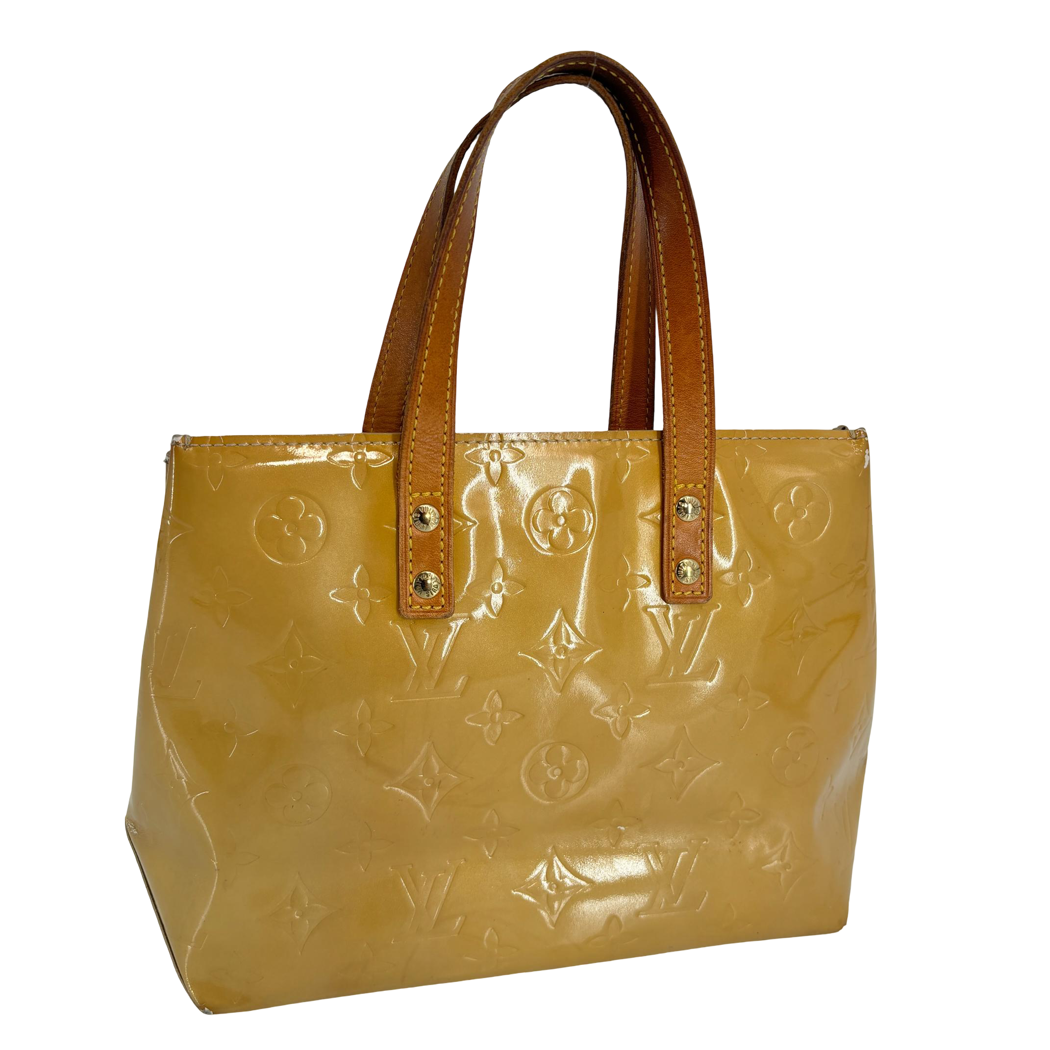 Louis Vuitton Reade PM Beige Vernis Leather
