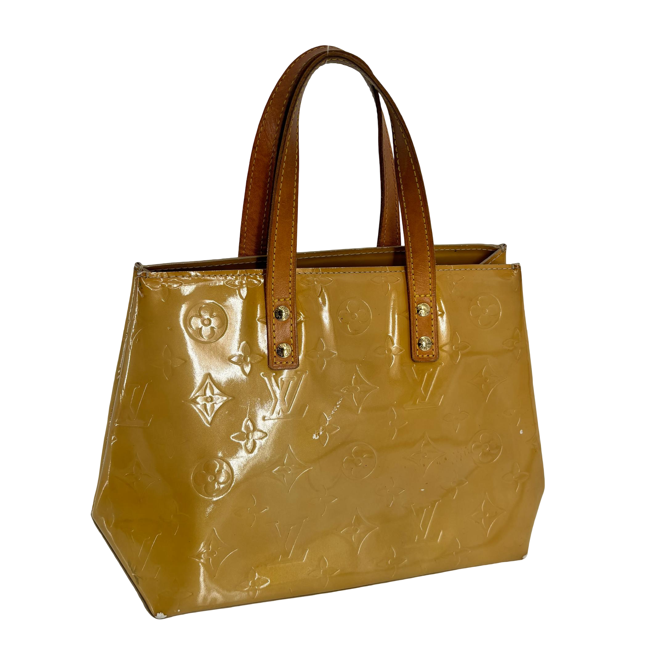 Louis Vuitton Reade PM Beige Vernis Leather