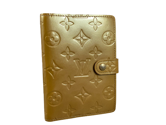 Louis Vuitton Agenda Fonctionnel PM Beige Vernis Leather