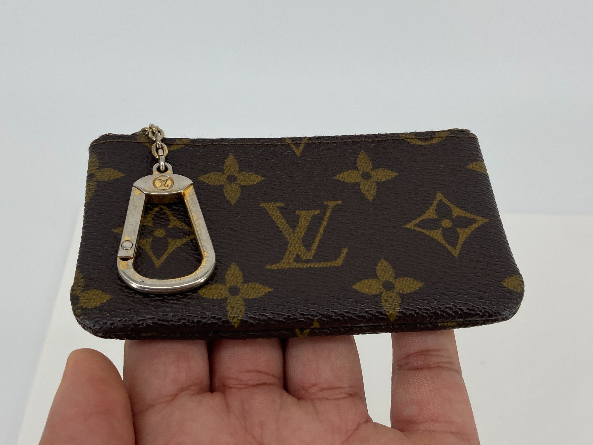 Louis Vuitton Pochette Cles Key Pouch Monogram Canvas