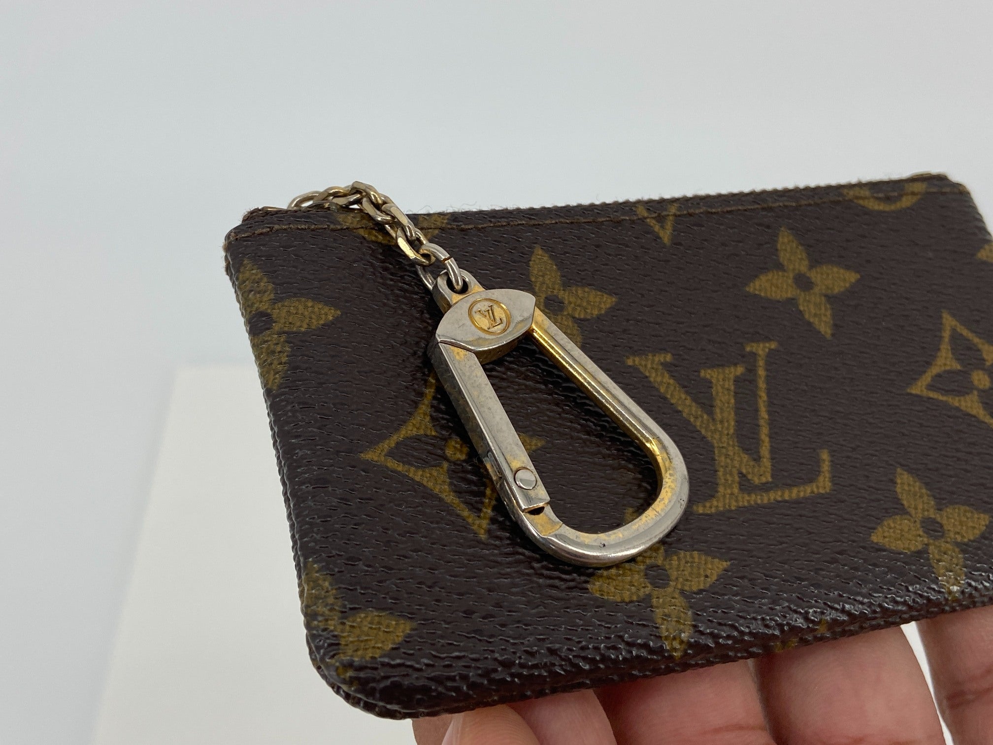 Louis Vuitton Pochette Cles Key Pouch Monogram Canvas