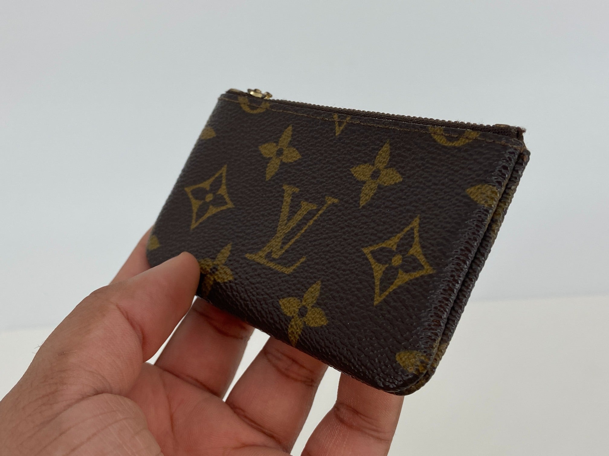 Louis Vuitton Pochette Cles Key Pouch Monogram Canvas