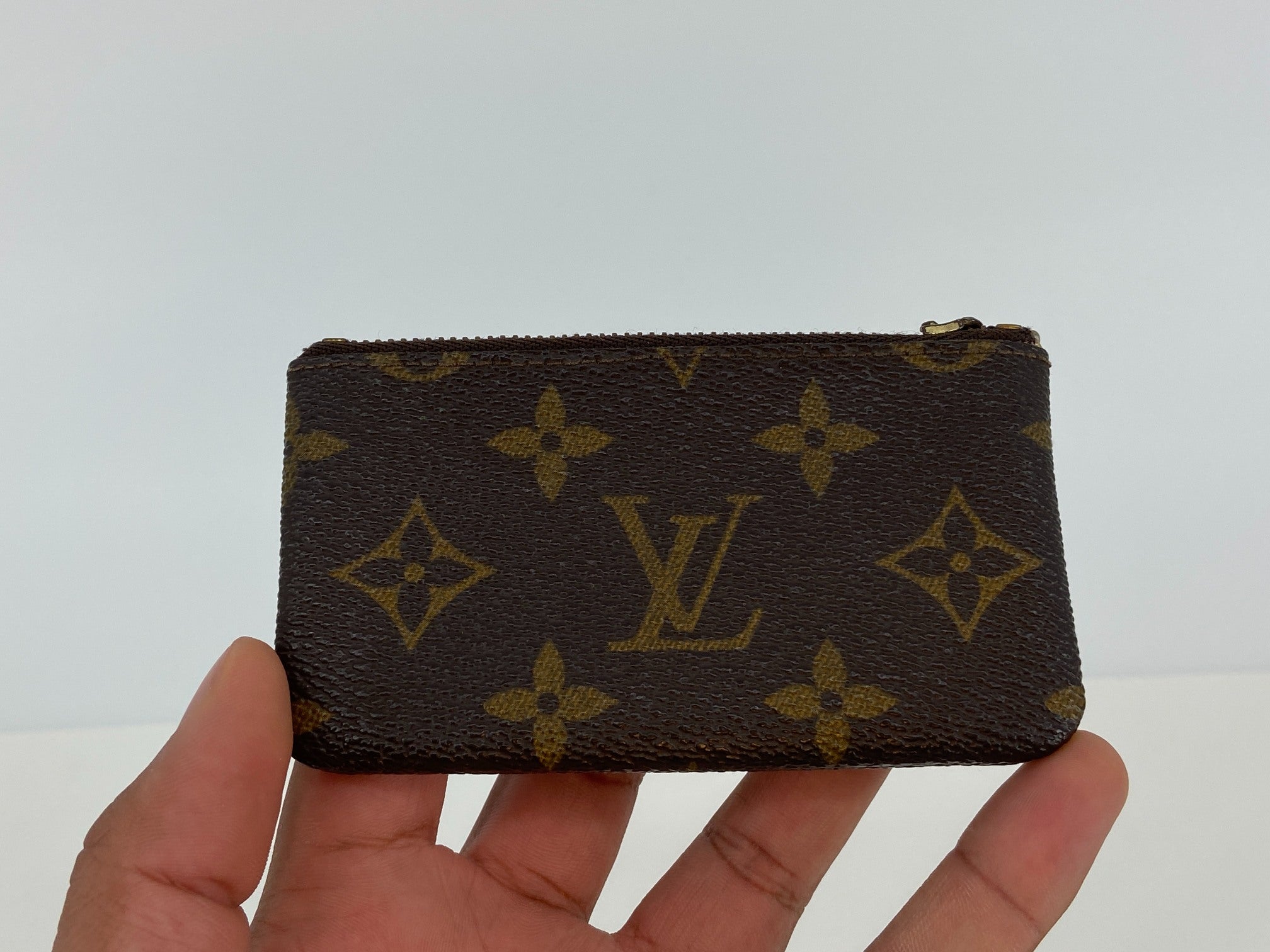 Louis Vuitton Pochette Cles Key Pouch Monogram Canvas