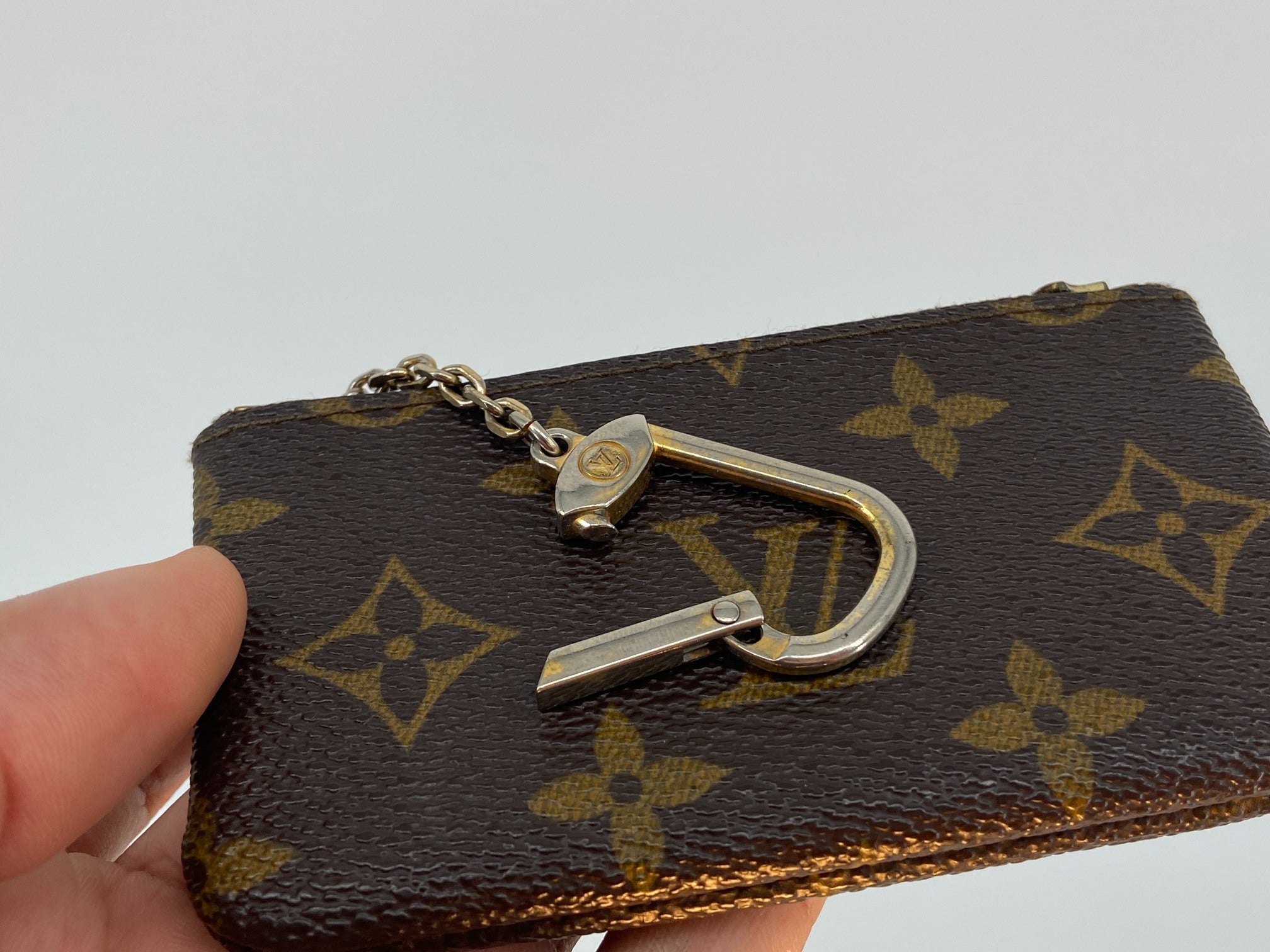 Louis Vuitton Pochette Cles Key Pouch Monogram Canvas