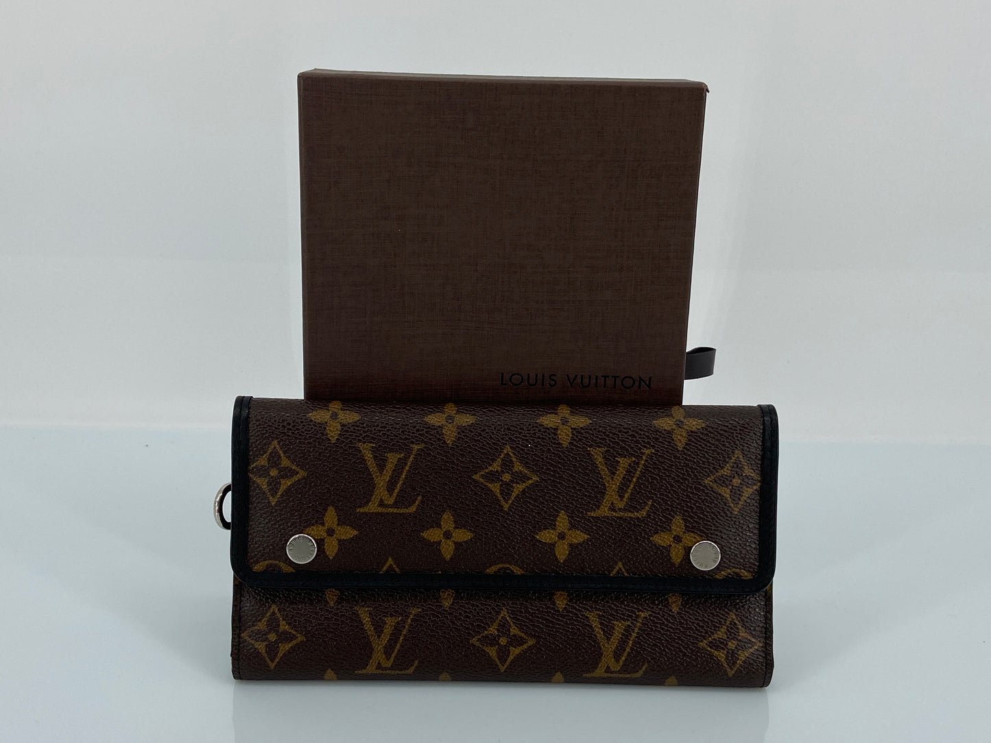 Louis Vuitton Accordion Wallet Monogram Macassar Canvas incl. Box