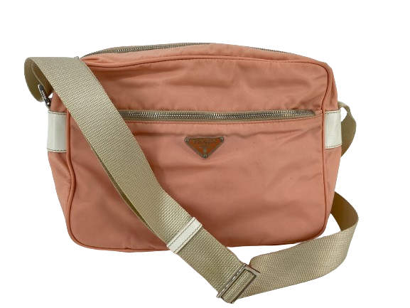 Prada BT0167 Vela Sport Nylon Shoulder / Messenger Bag Pink incl. Dustbag