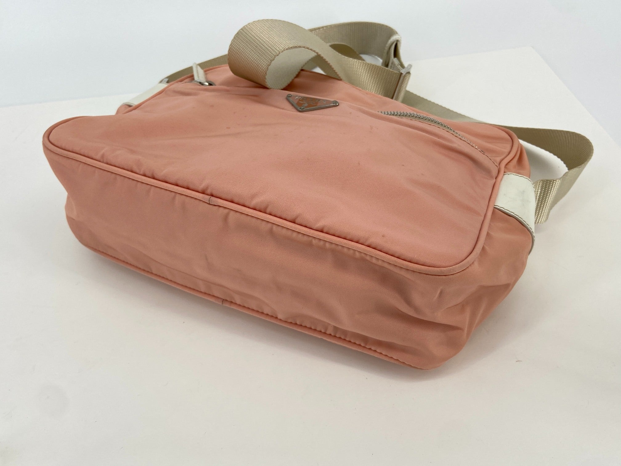 Prada BT0167 Vela Sport Nylon Shoulder / Messenger Bag Pink incl. Dustbag