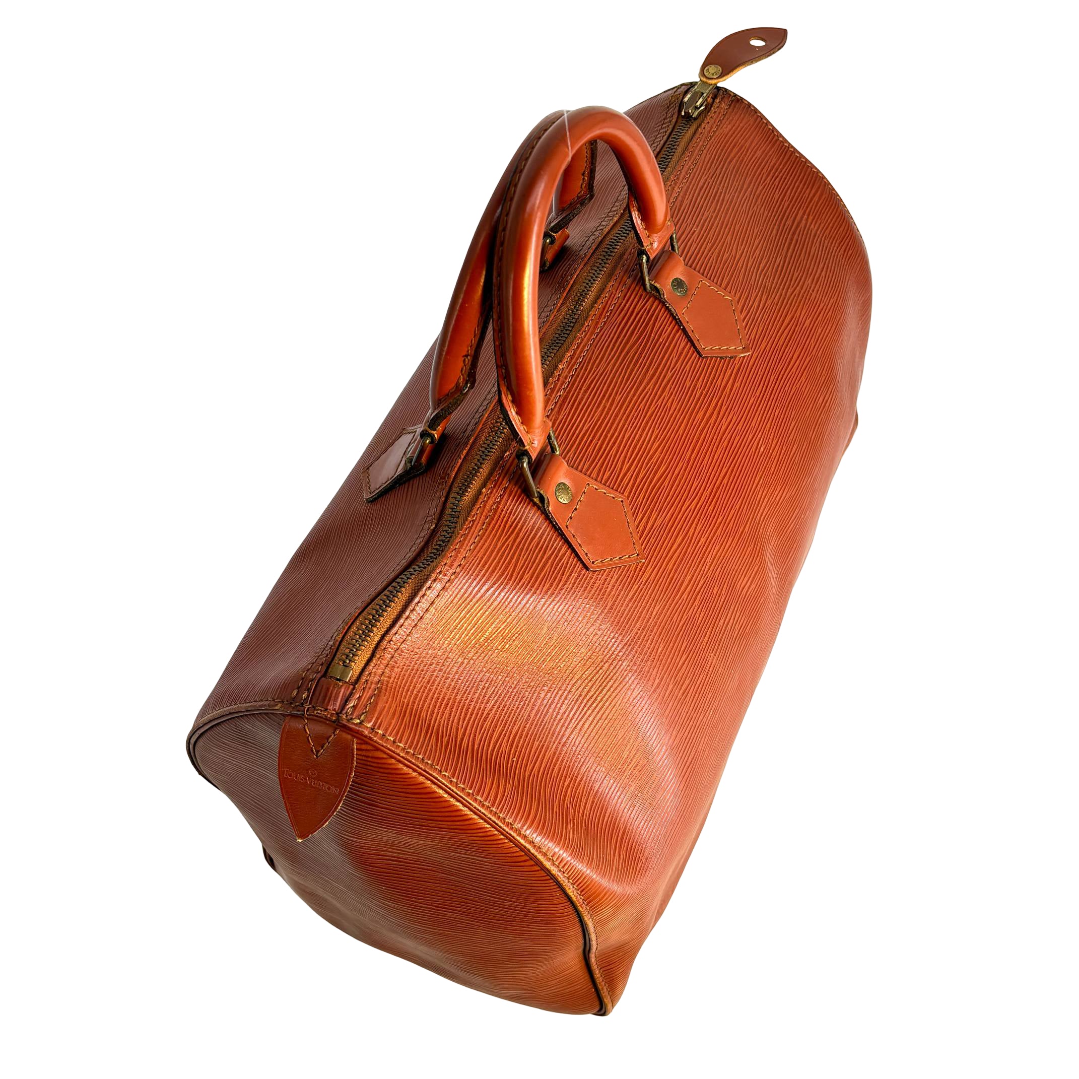 Louis Vuitton Speedy 35 Cognac Epi Leather