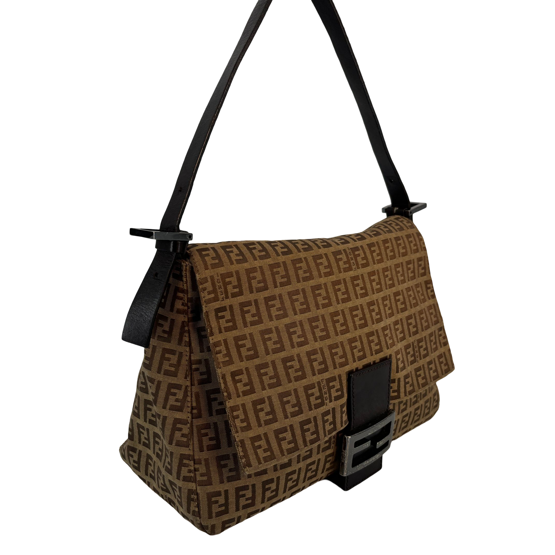 Fendi Mamma Baguette Bag Beige Zucchino Monogram