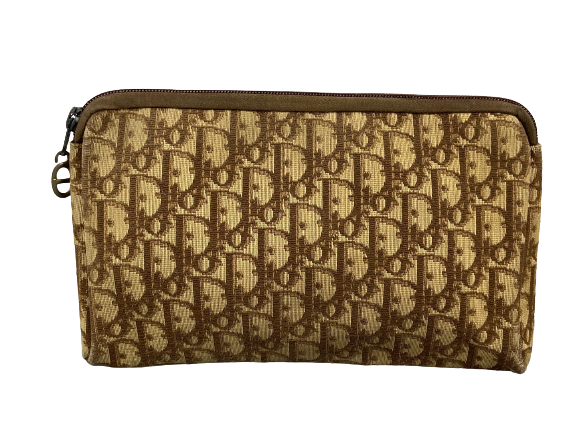 Christian Dior Oblique Clutch / Pouch Brown Trotter Monogram