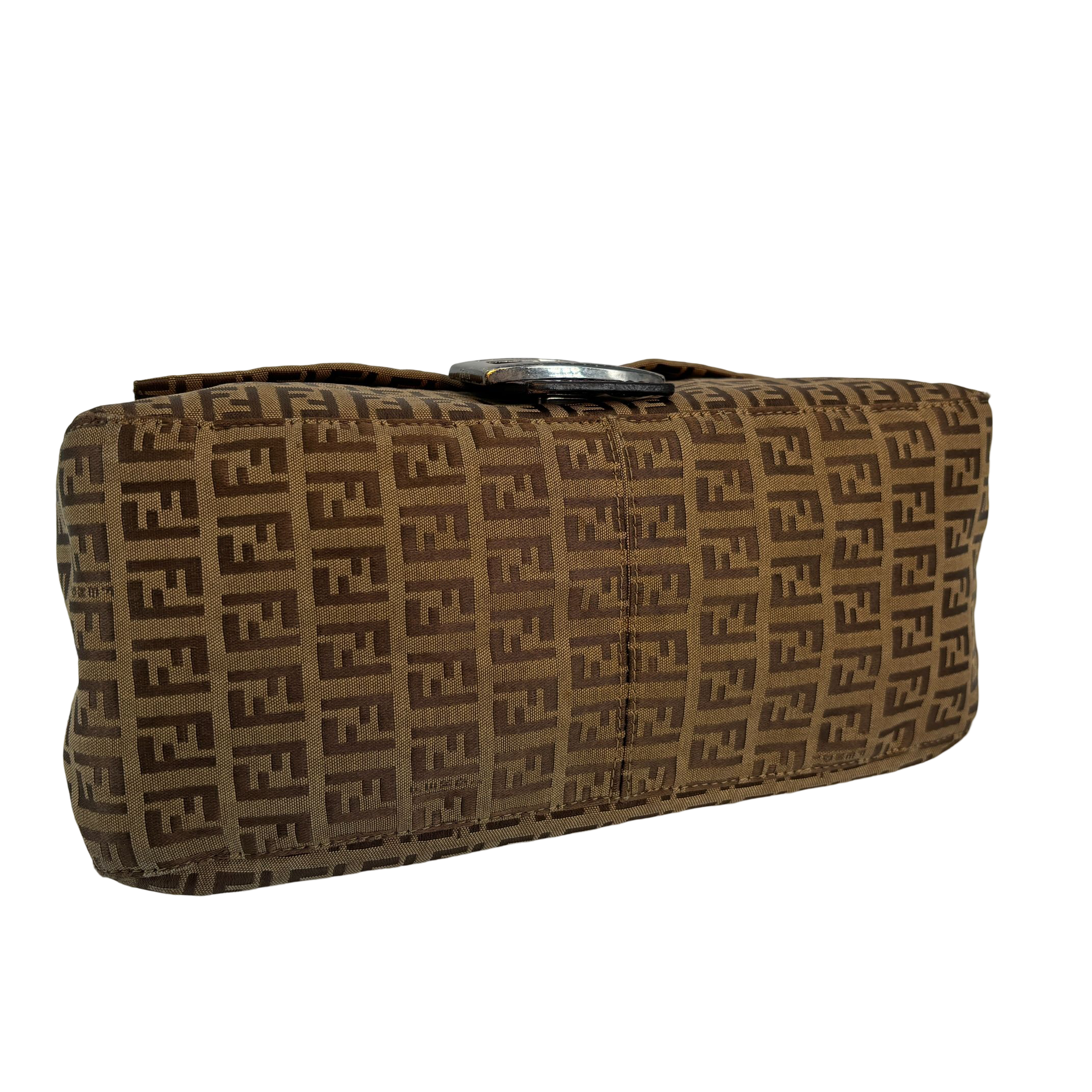 Fendi Mamma Baguette Bag Beige Zucchino Monogram