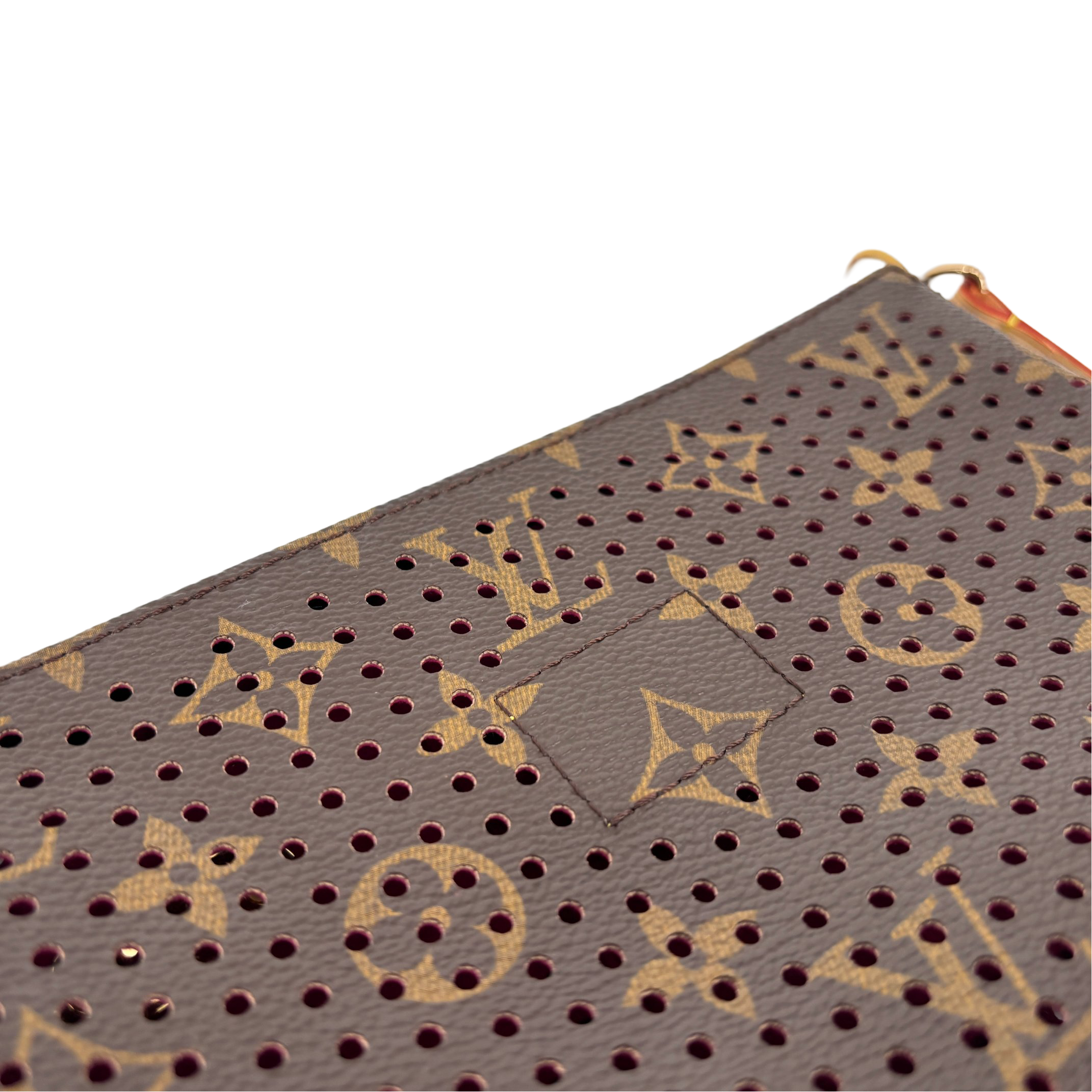 Louis Vuitton Perforated Pochette Accessoires Monogram Canvas Fuchsia