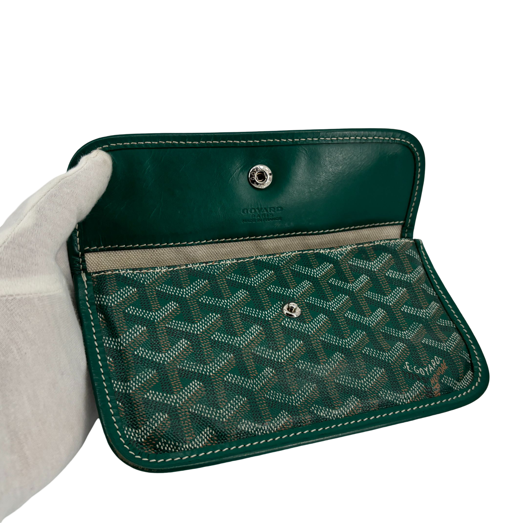 Goyard Saint Louis Pouch Green Monogram