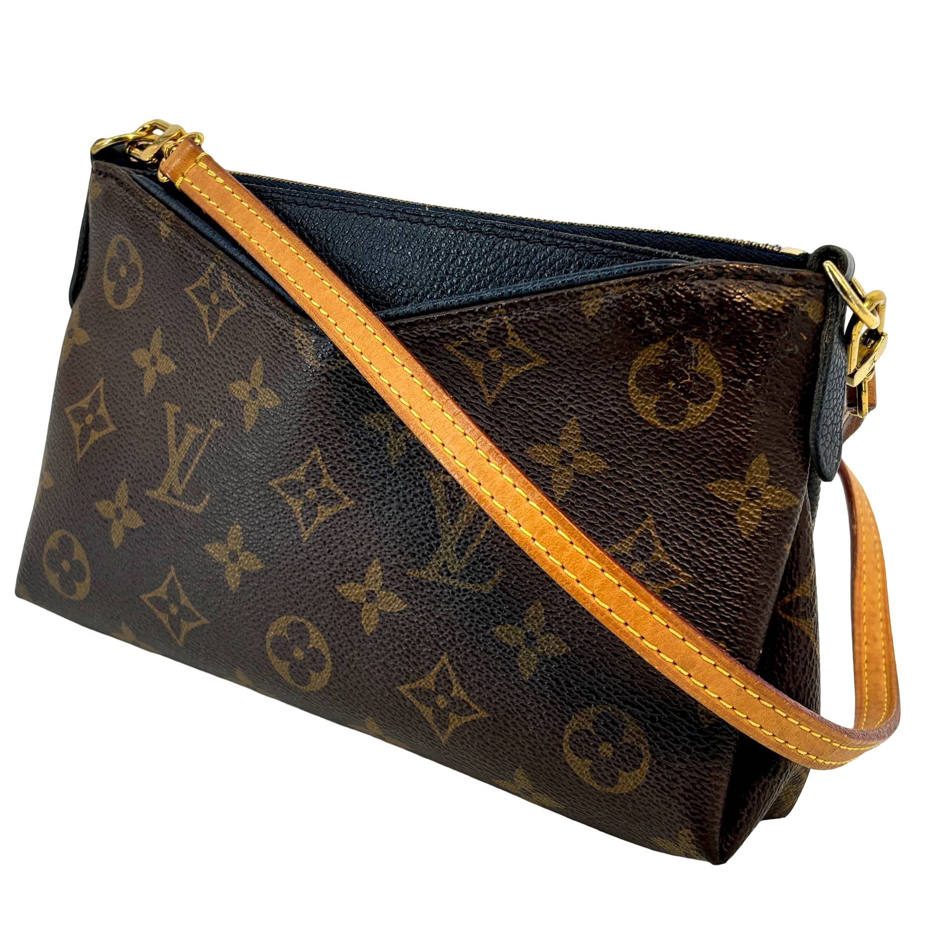 Louis Vuitton Pallas Clutch Crossbody Bag Monogram Canvas