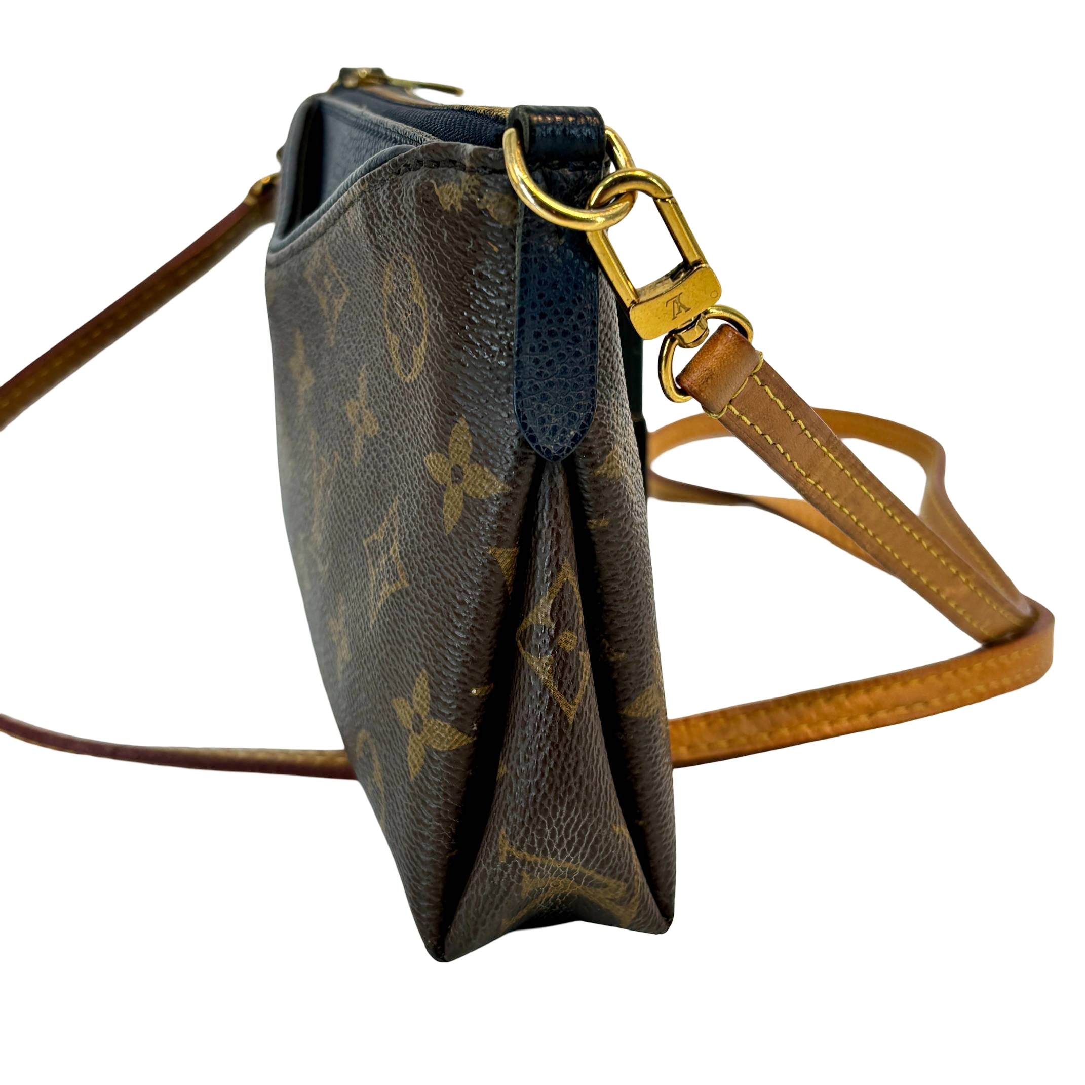 Louis Vuitton Pallas Clutch Crossbody Bag Monogram Canvas