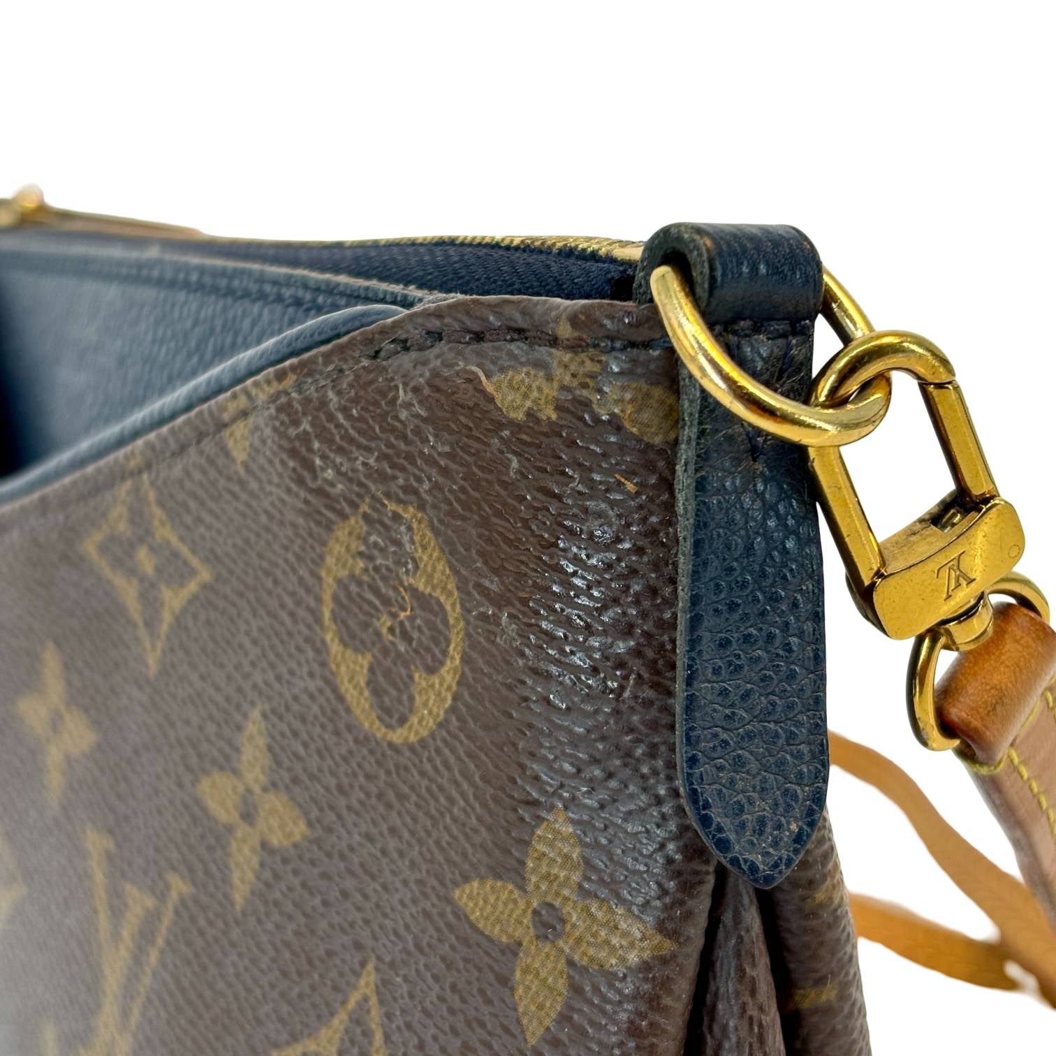 Louis Vuitton Pallas Clutch Crossbody Bag Monogram Canvas