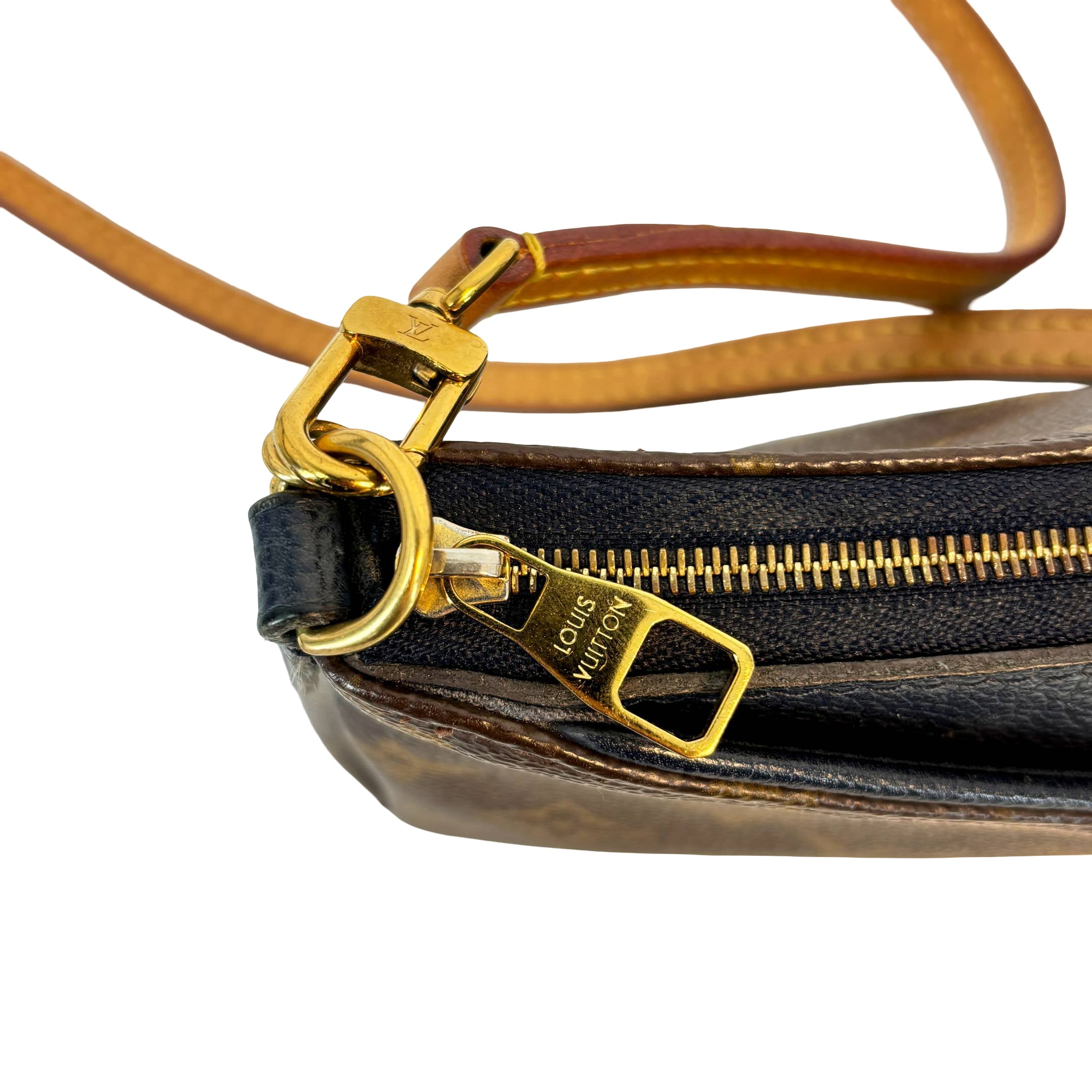 Louis Vuitton Pallas Clutch Crossbody Bag Monogram Canvas