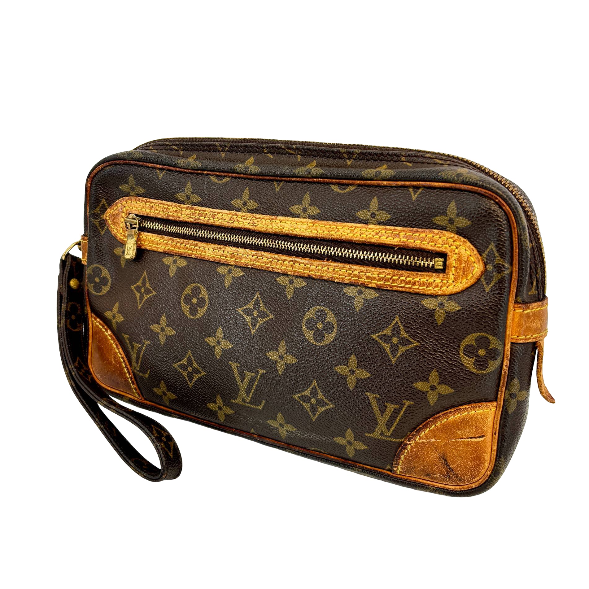 Louis Vuitton Marly Dragonne Clutch Monogram Canvas