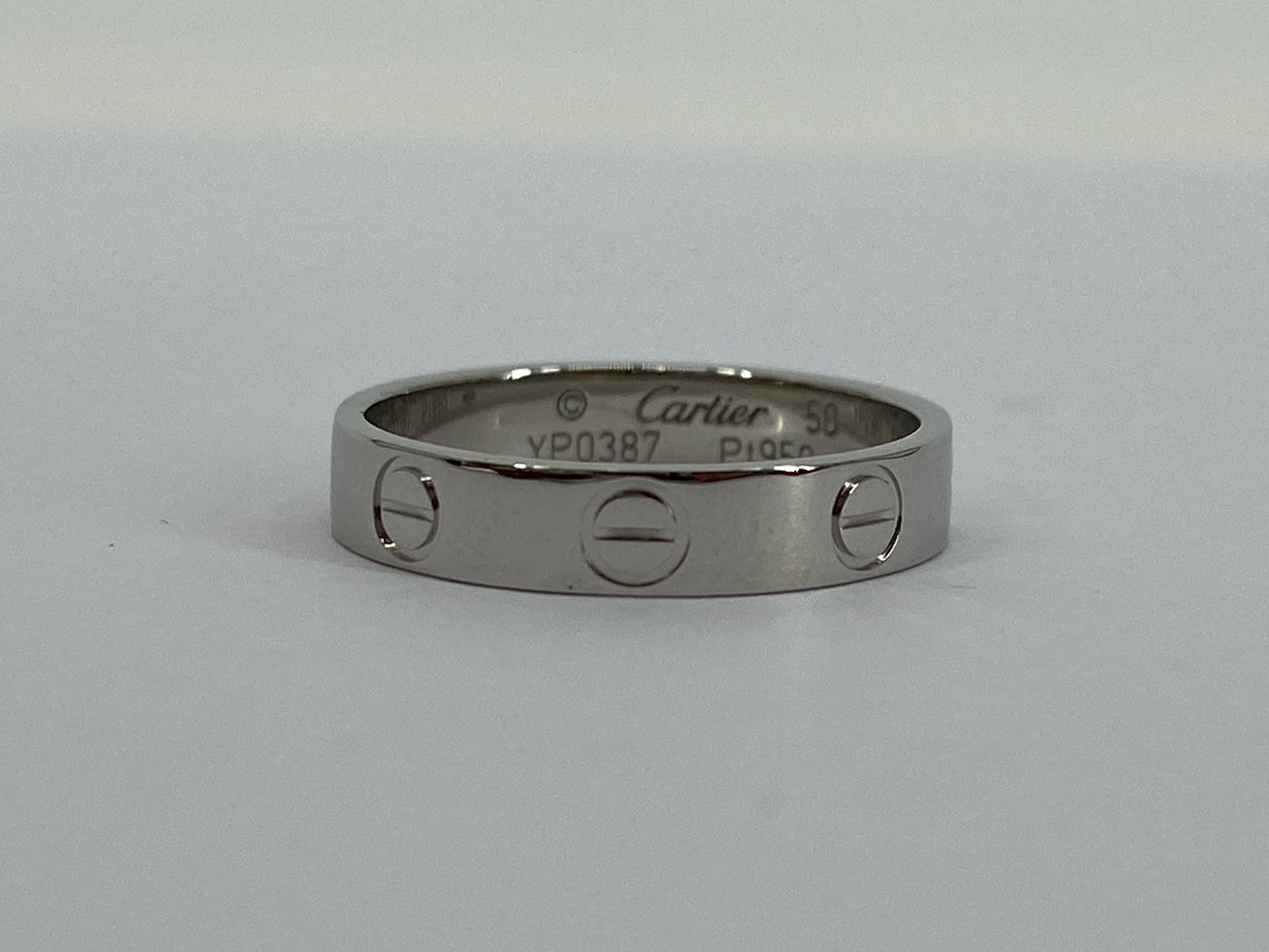 Cartier Love Ring Platinum Size 50