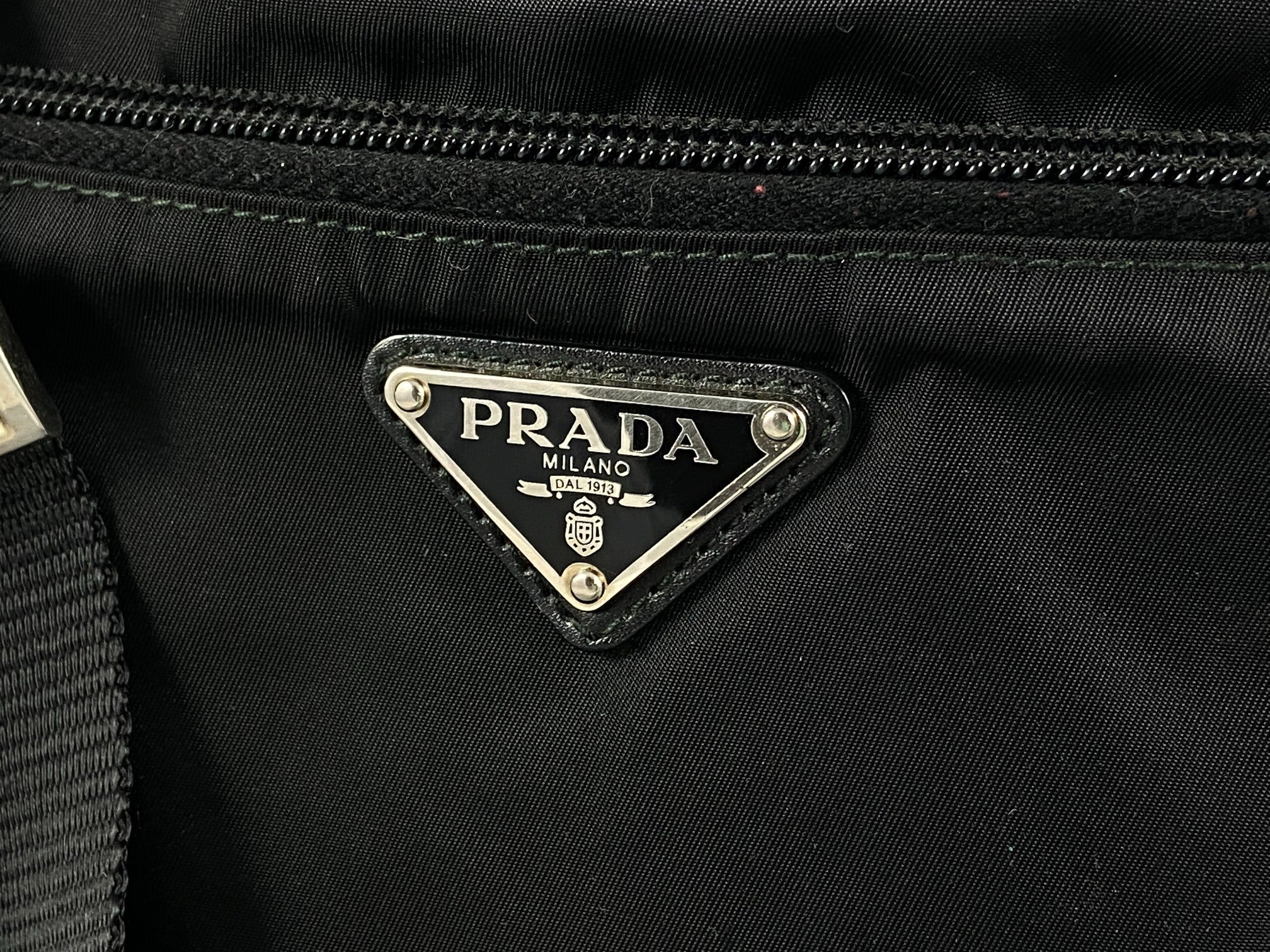 Prada BT0167 Vela Sport Nylon Shoulder / Messenger Bag Black