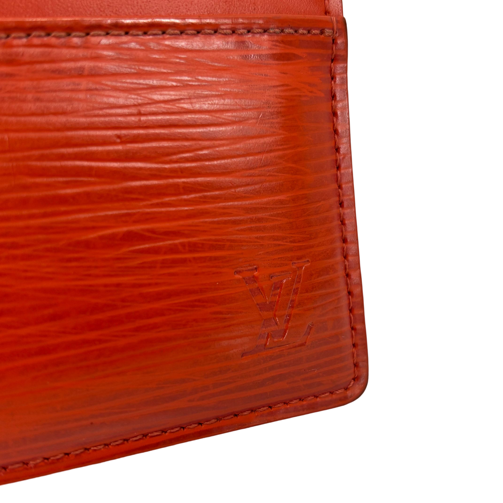 Louis Vuitton Porte-cartes Simple Cardholder Orange Epi Leather