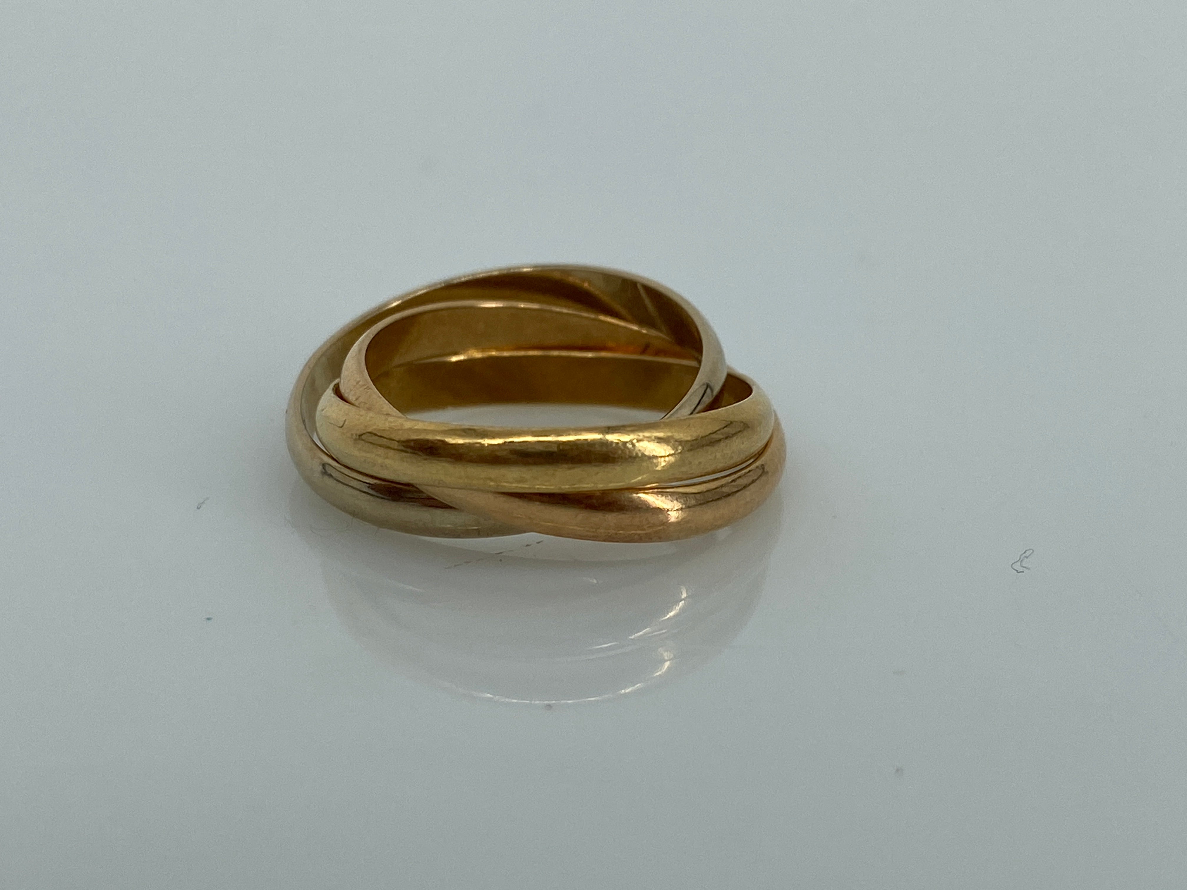 Cartier Trinity Ring Gold Size 51