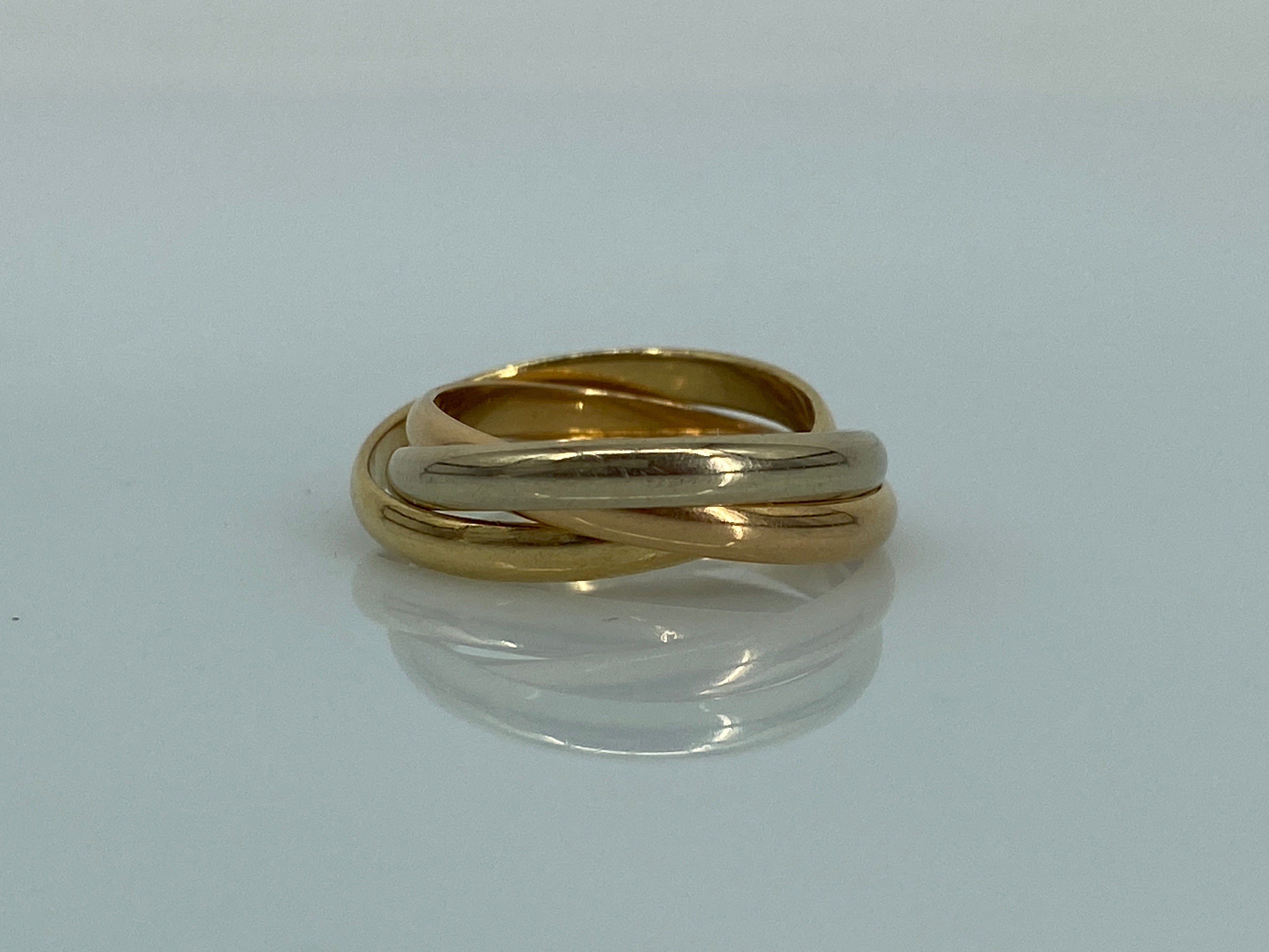 Cartier Trinity Ring Gold Size 52