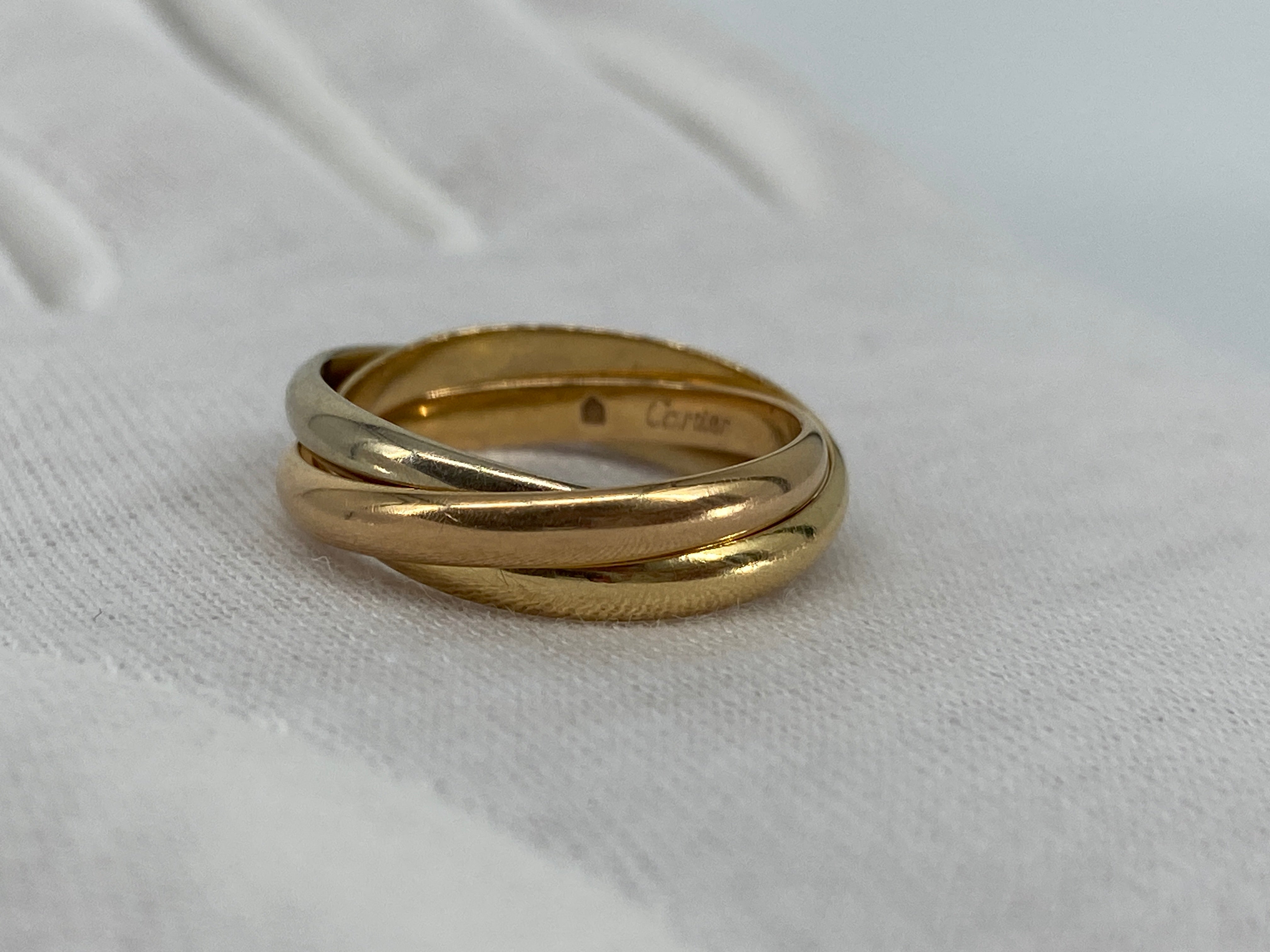 Cartier Trinity Ring Gold Size 52