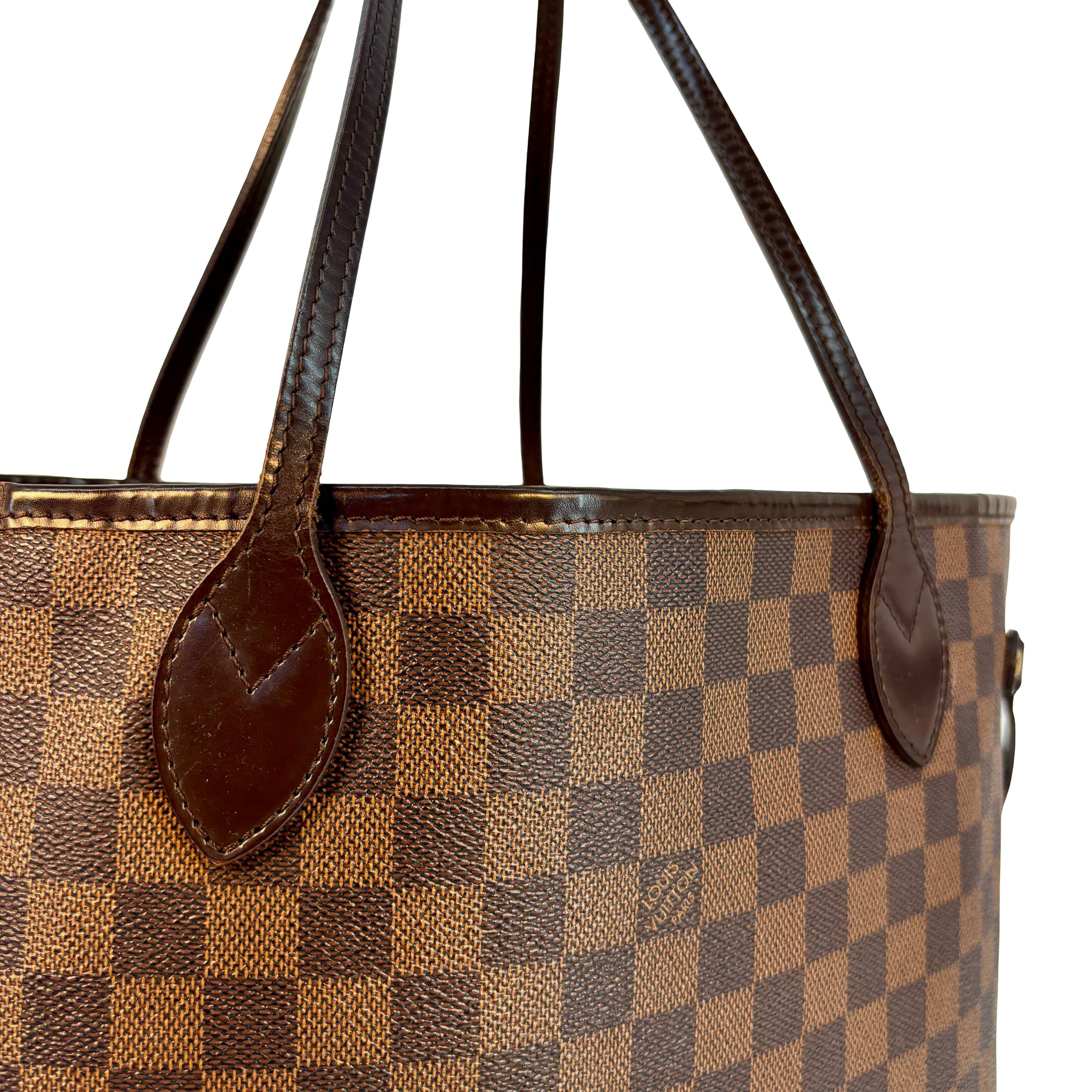 MCM Neverfull MM Braun Damier Ebene Canvas
