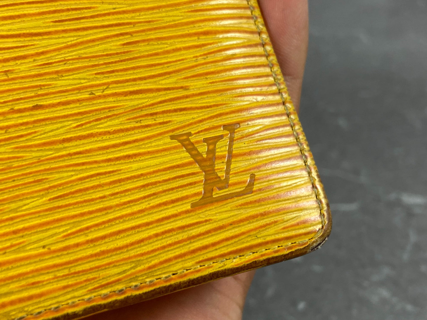 Louis Vuitton Marco Wallet Yellow Epi Leather