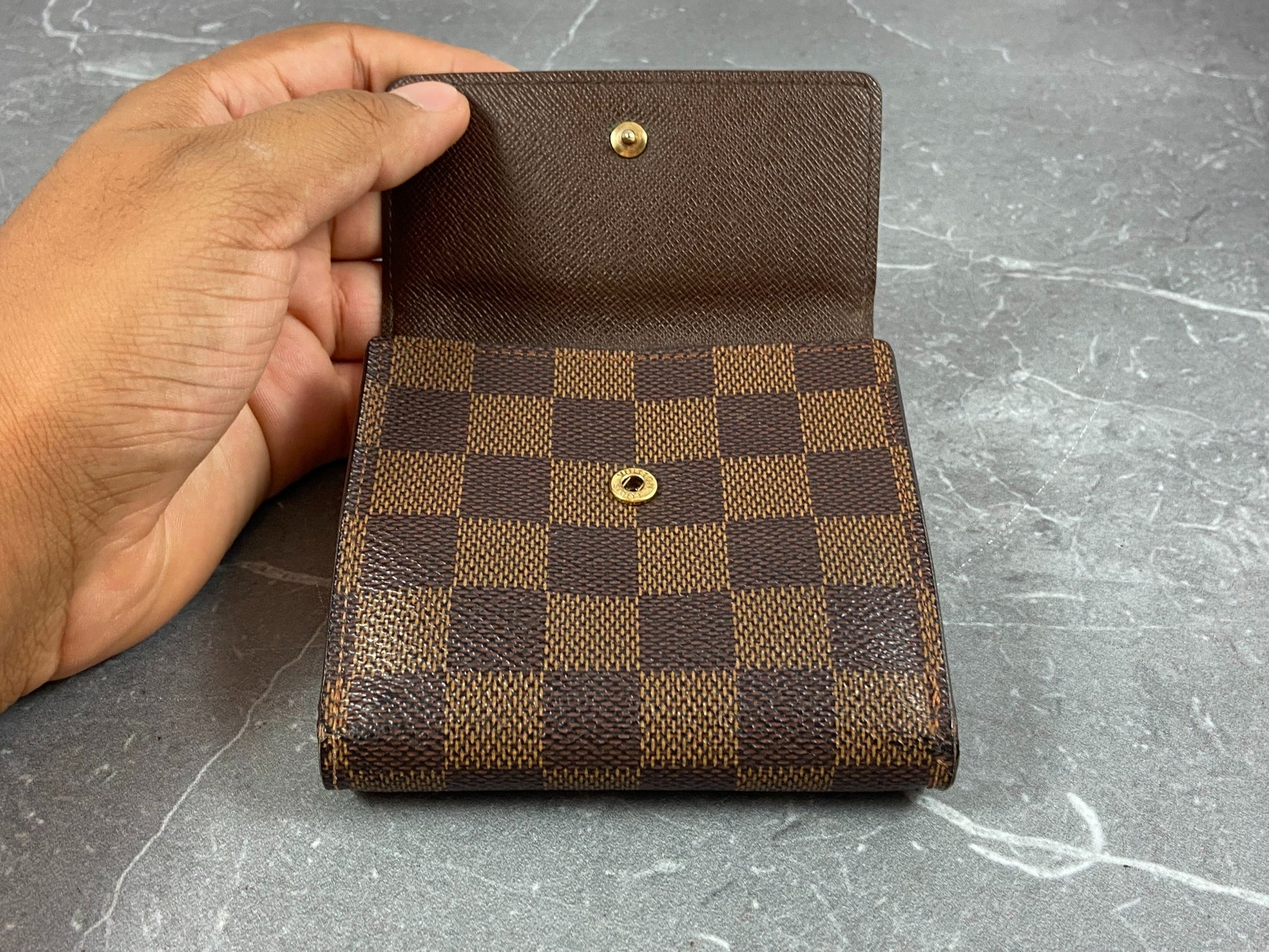 Louis Vuitton elise wallet damier ebene SP0055