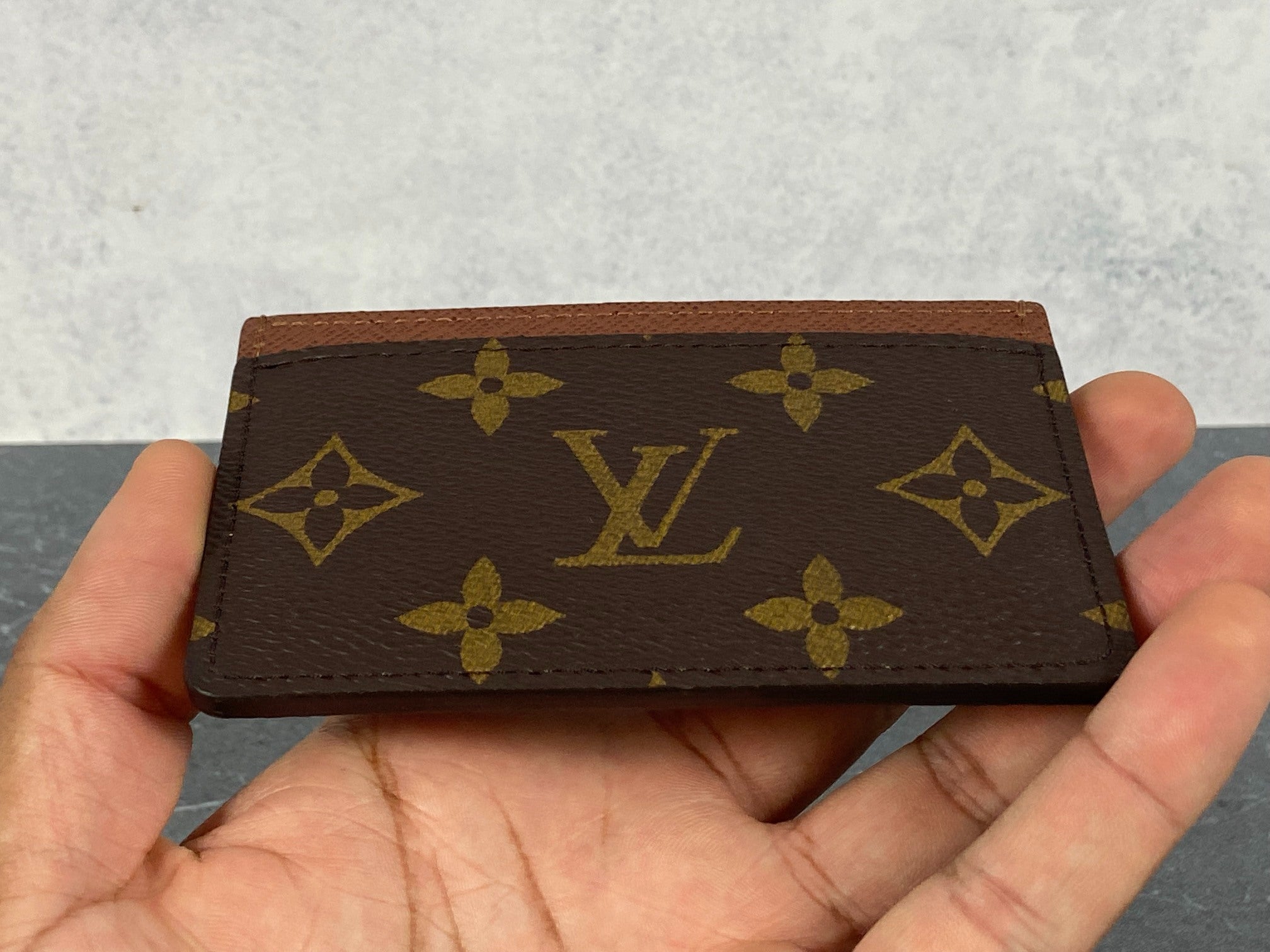 Louis Vuitton Porte-cartes Simple Cardholder Monogram Canvas Armagnac