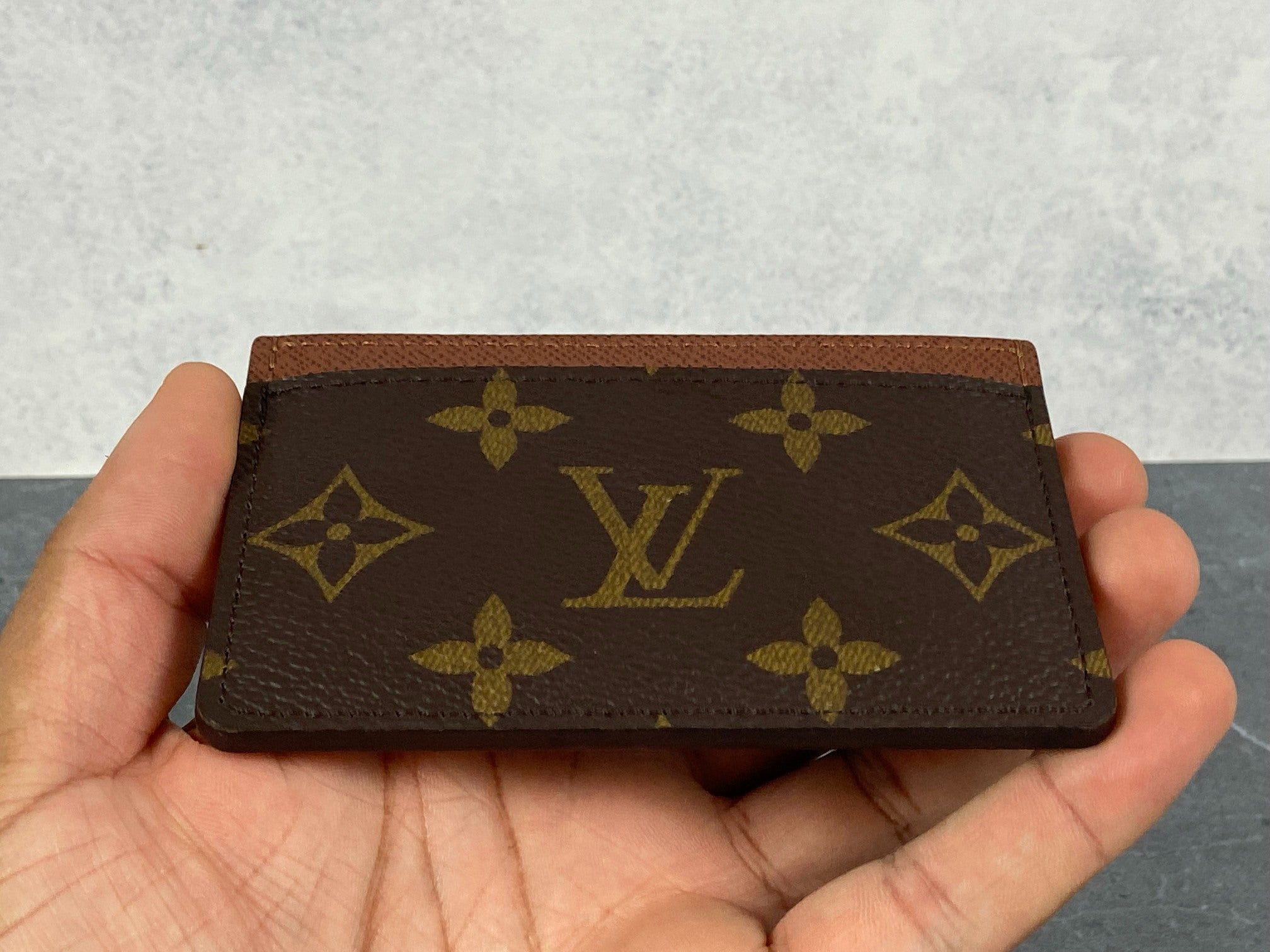 Louis Vuitton Porte-cartes Simple Cardholder Monogram Canvas Armagnac